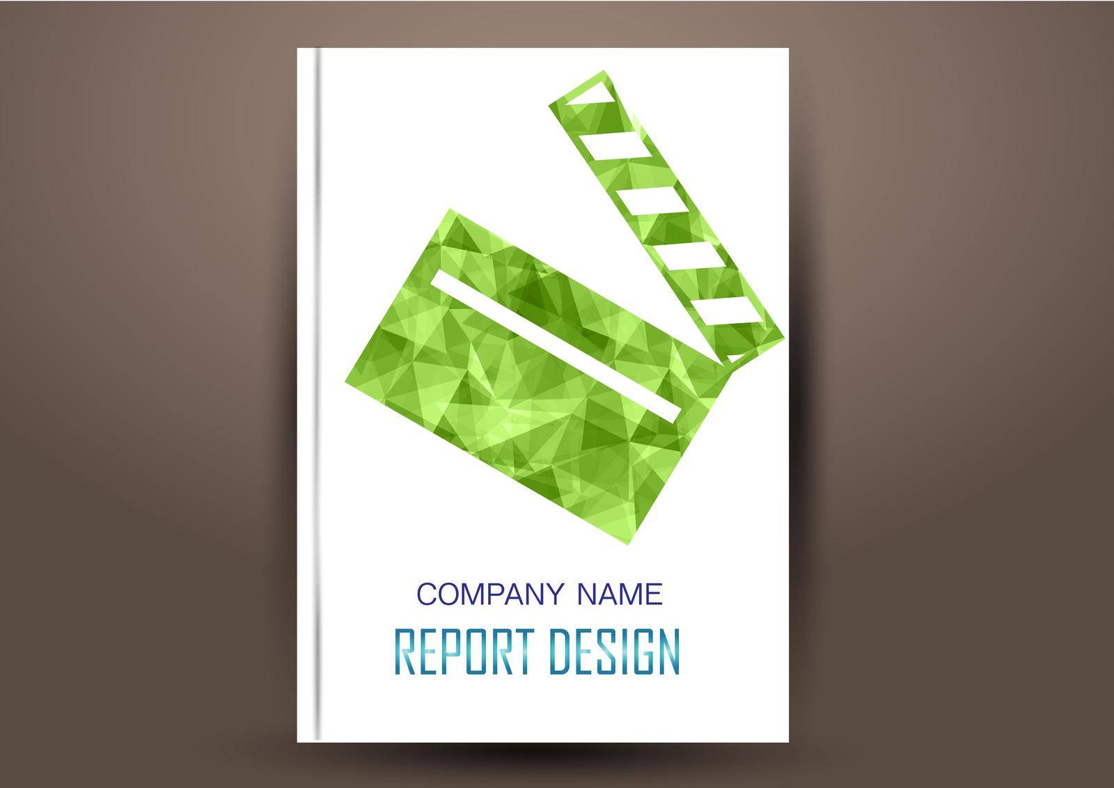 Cover Design template, annual report cover, flyer, presentation, brochure. Front page design layout template by Photographeeasia