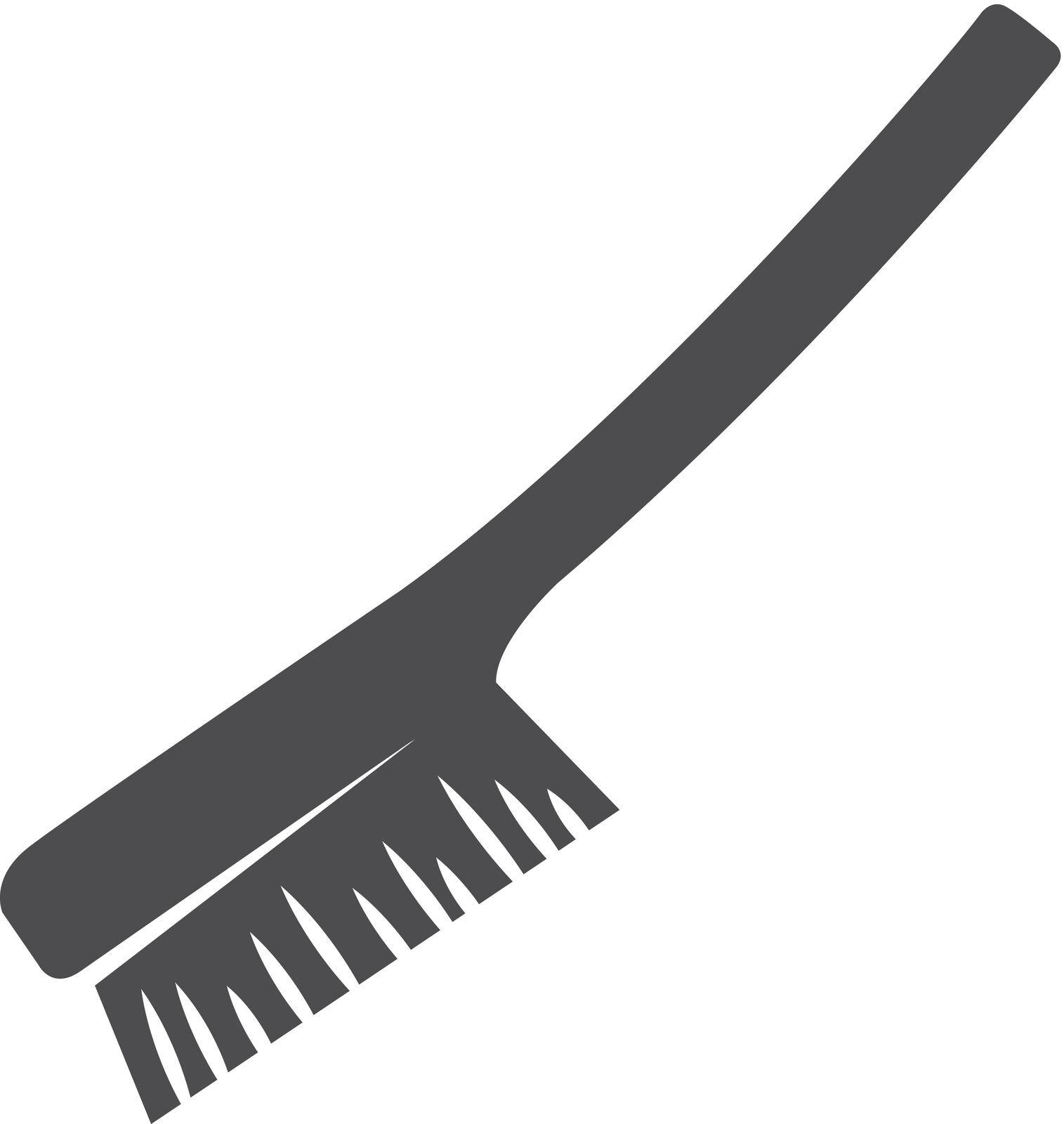 Wire brush icon in single color. Industrial repair tool. Vector illustration.