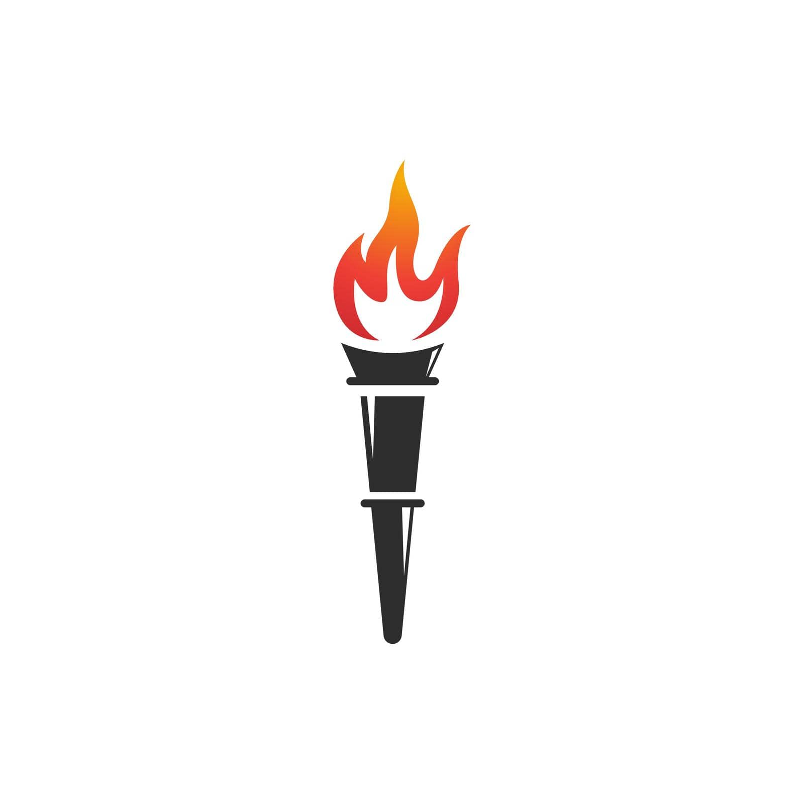 Torch vector icon illustration design by Elaelo
