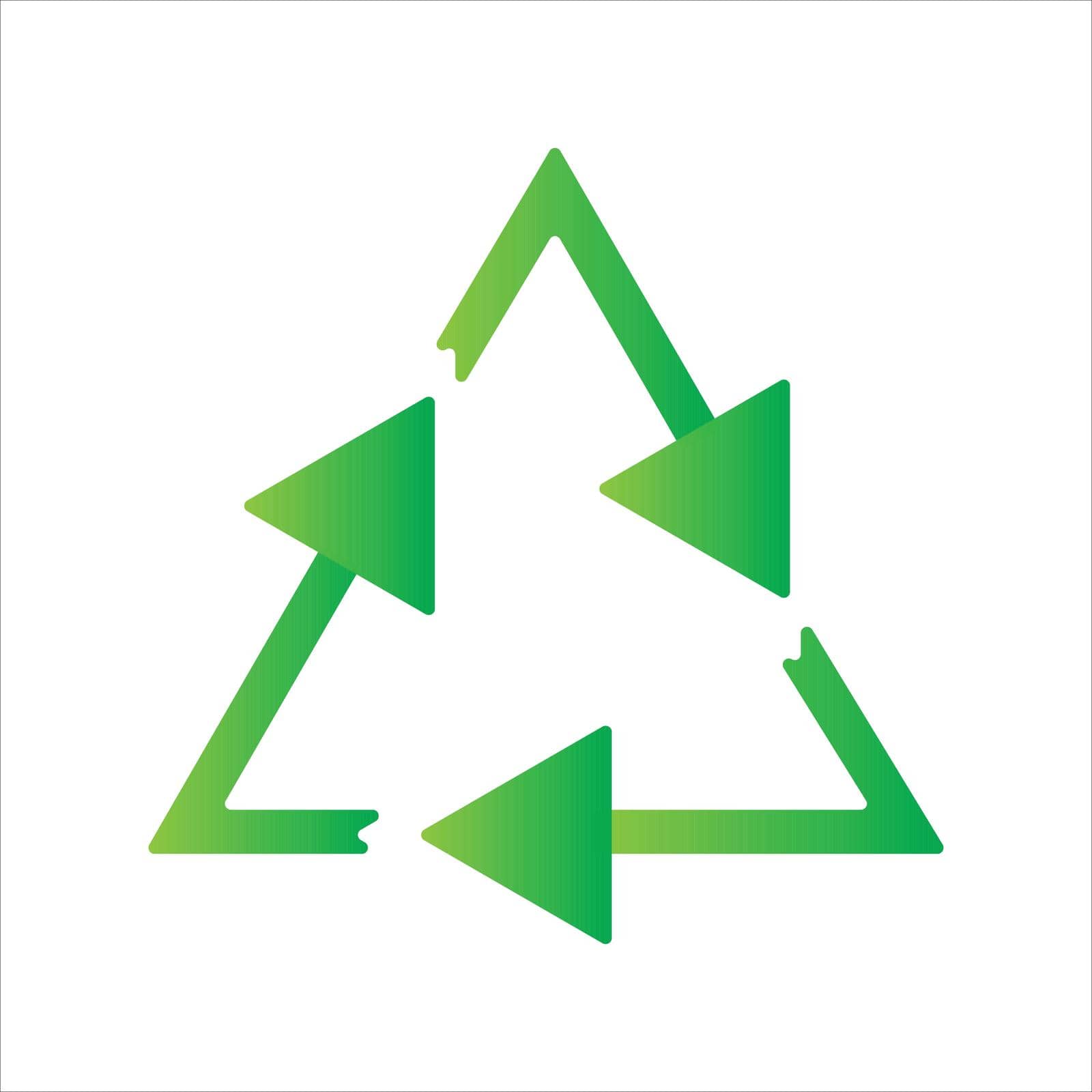recycling ilustration icon.gradient style design style icon concept by sekitarief