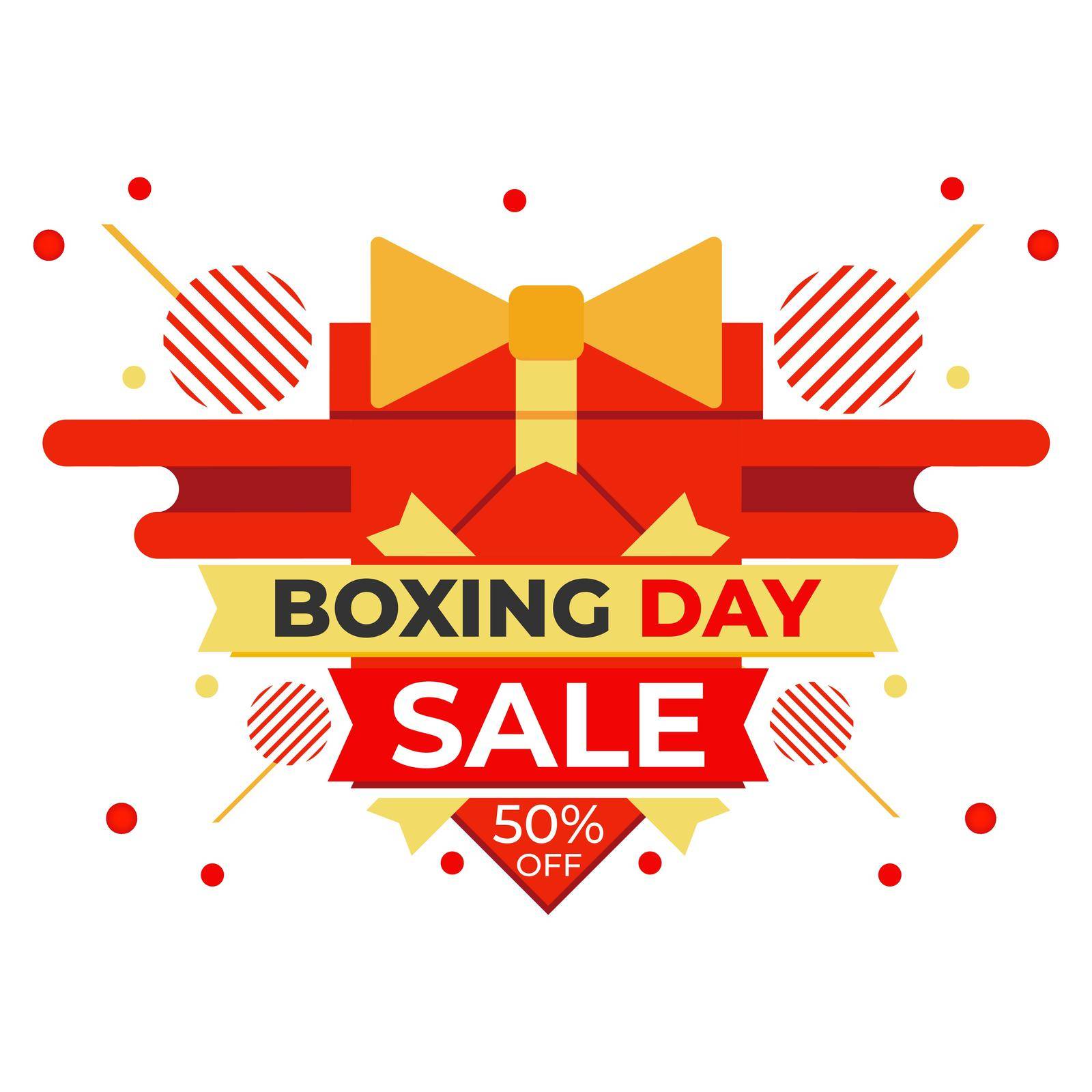 boxing day sale promotion social media post design template design