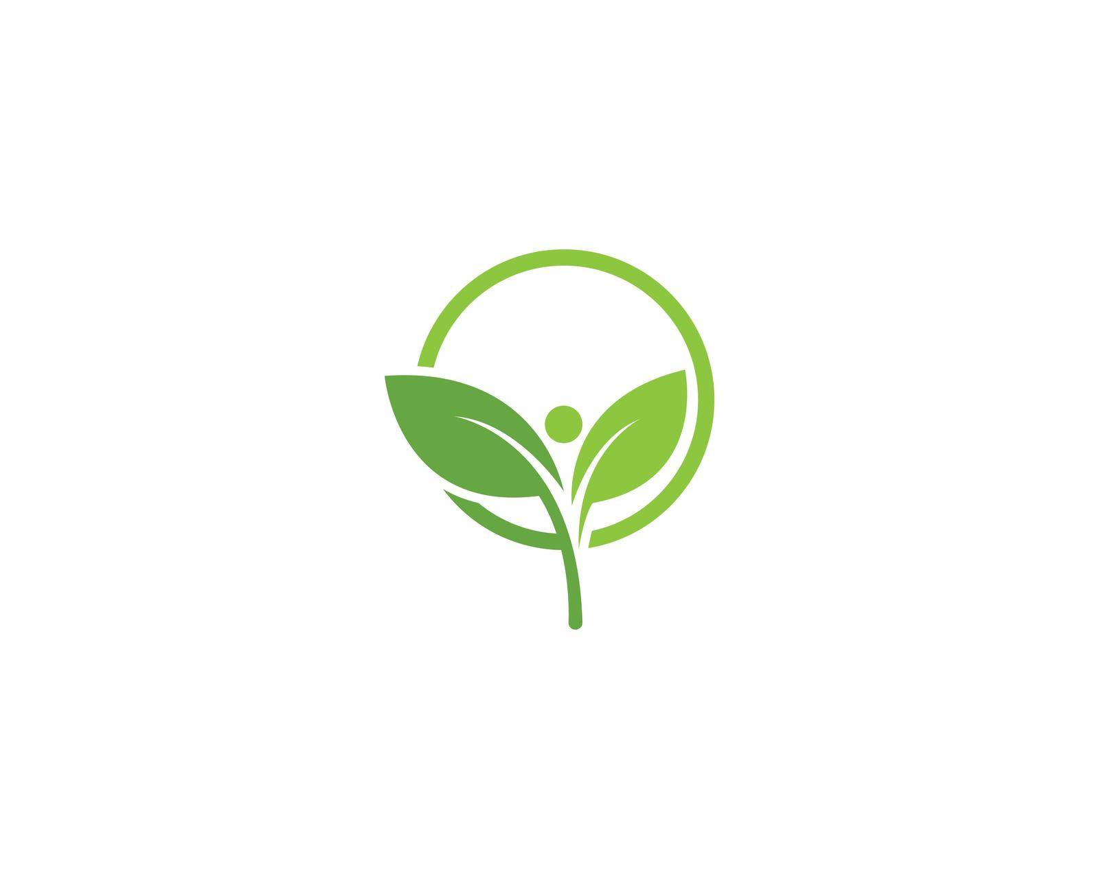 green leaf logo vector by awk