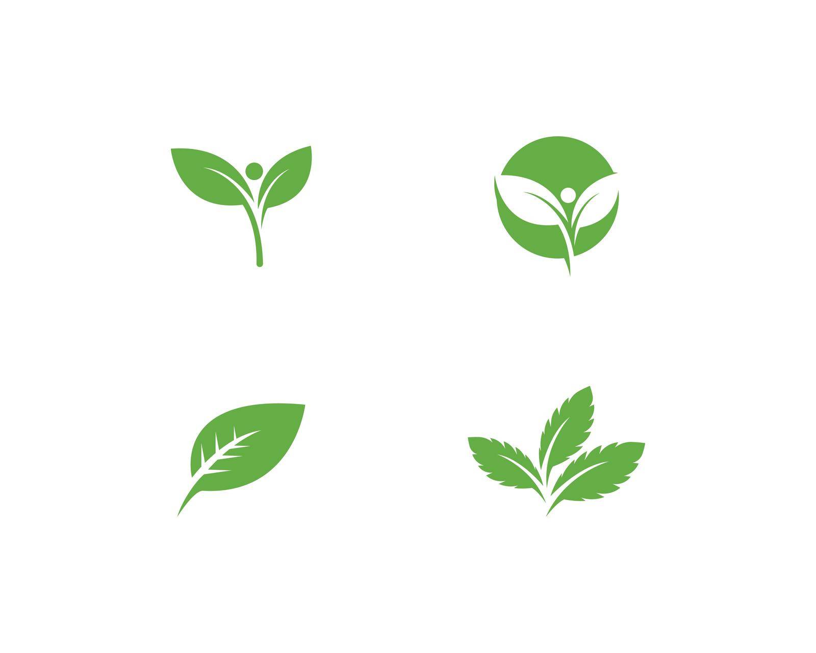 green leaf logo by awk