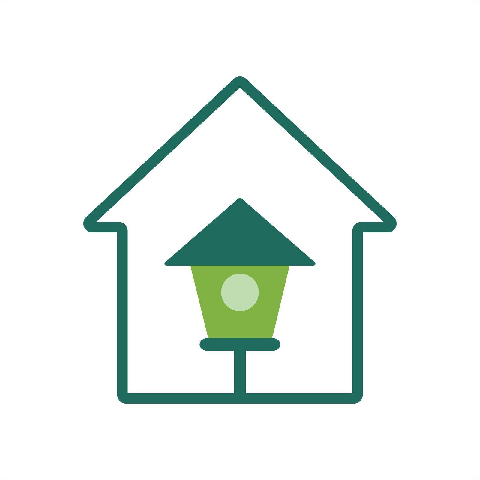 home icon concept for mobile and web design, design element. home icon logo illustration.