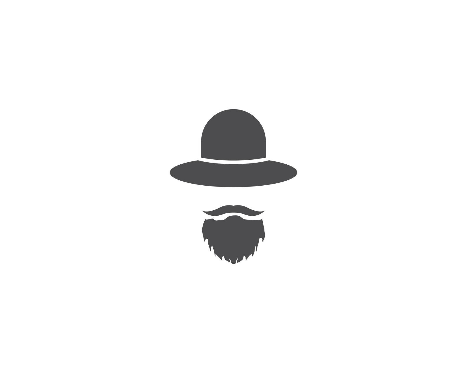Gentleman Tuxedo logo vector icon template