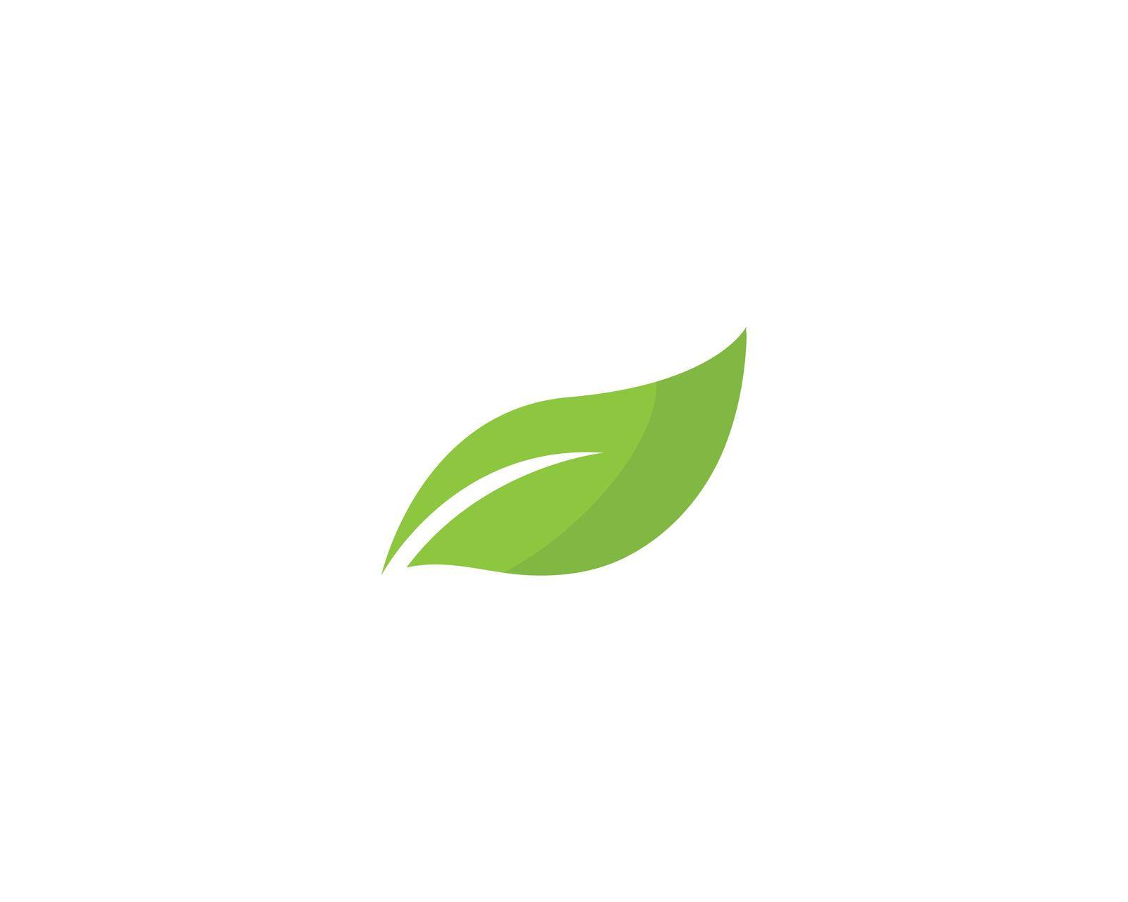 Green leaf logo by awk
