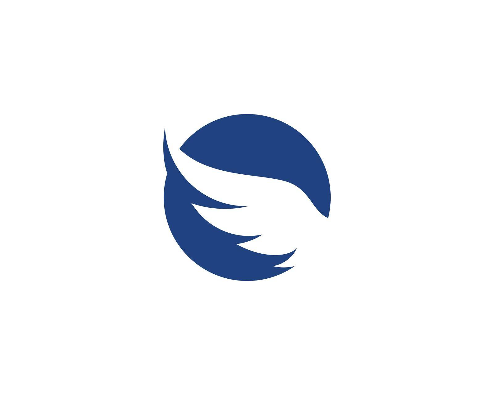 Falcon Wing Logo Template vector