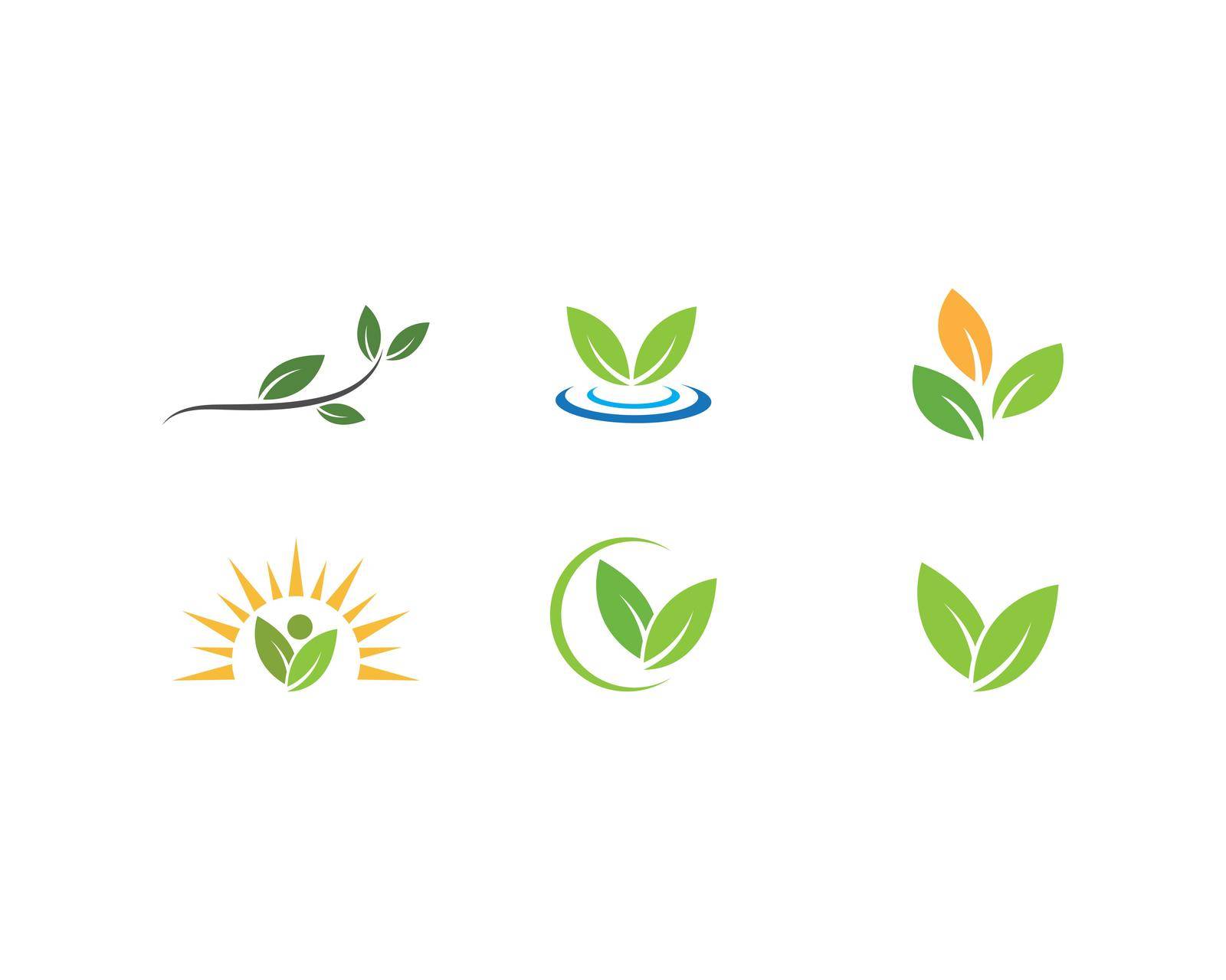 Logos of green leaf by awk