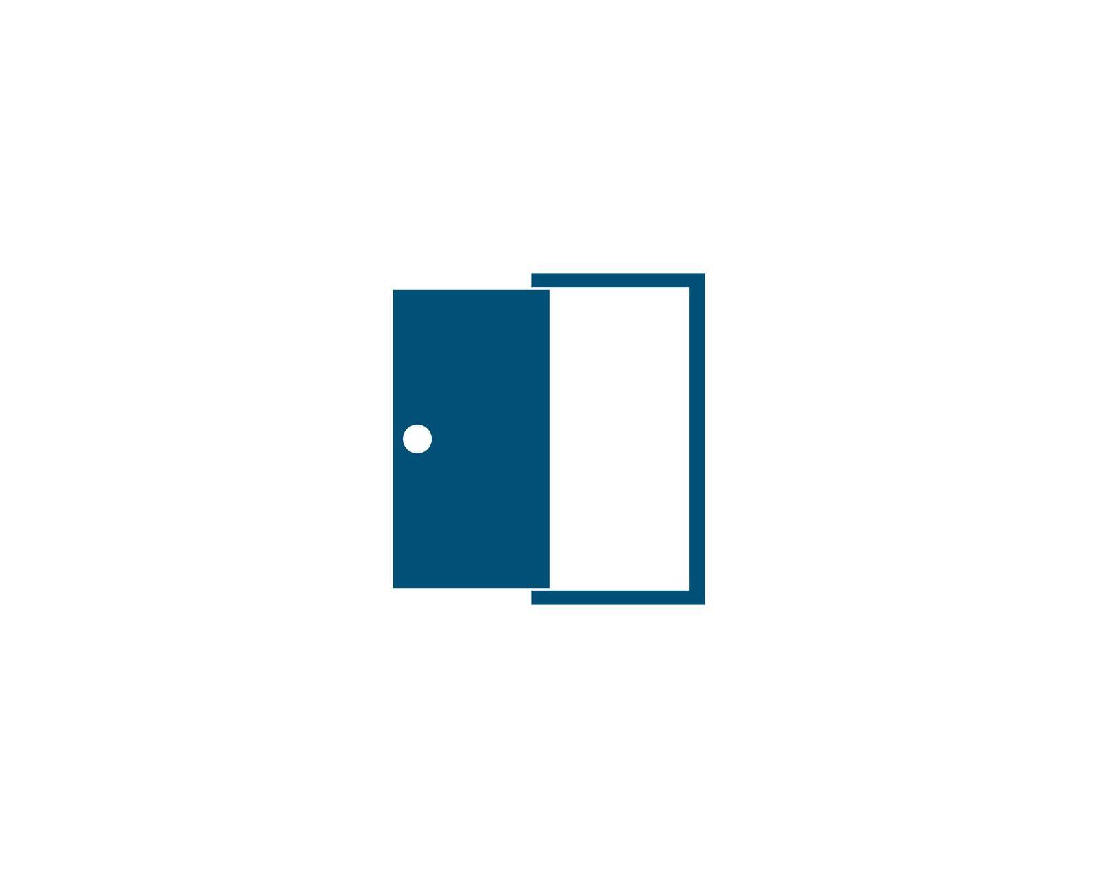 Door brand logo vector template