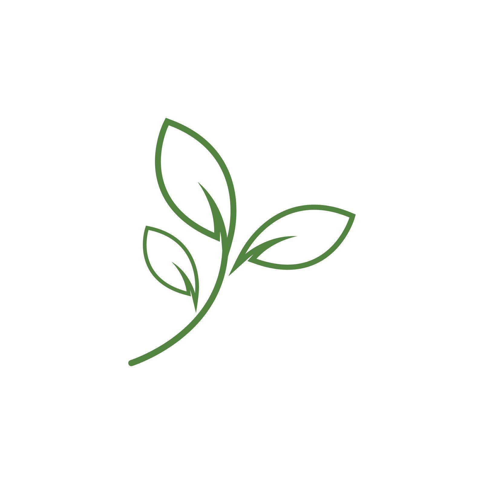 Green leaf logo by awk