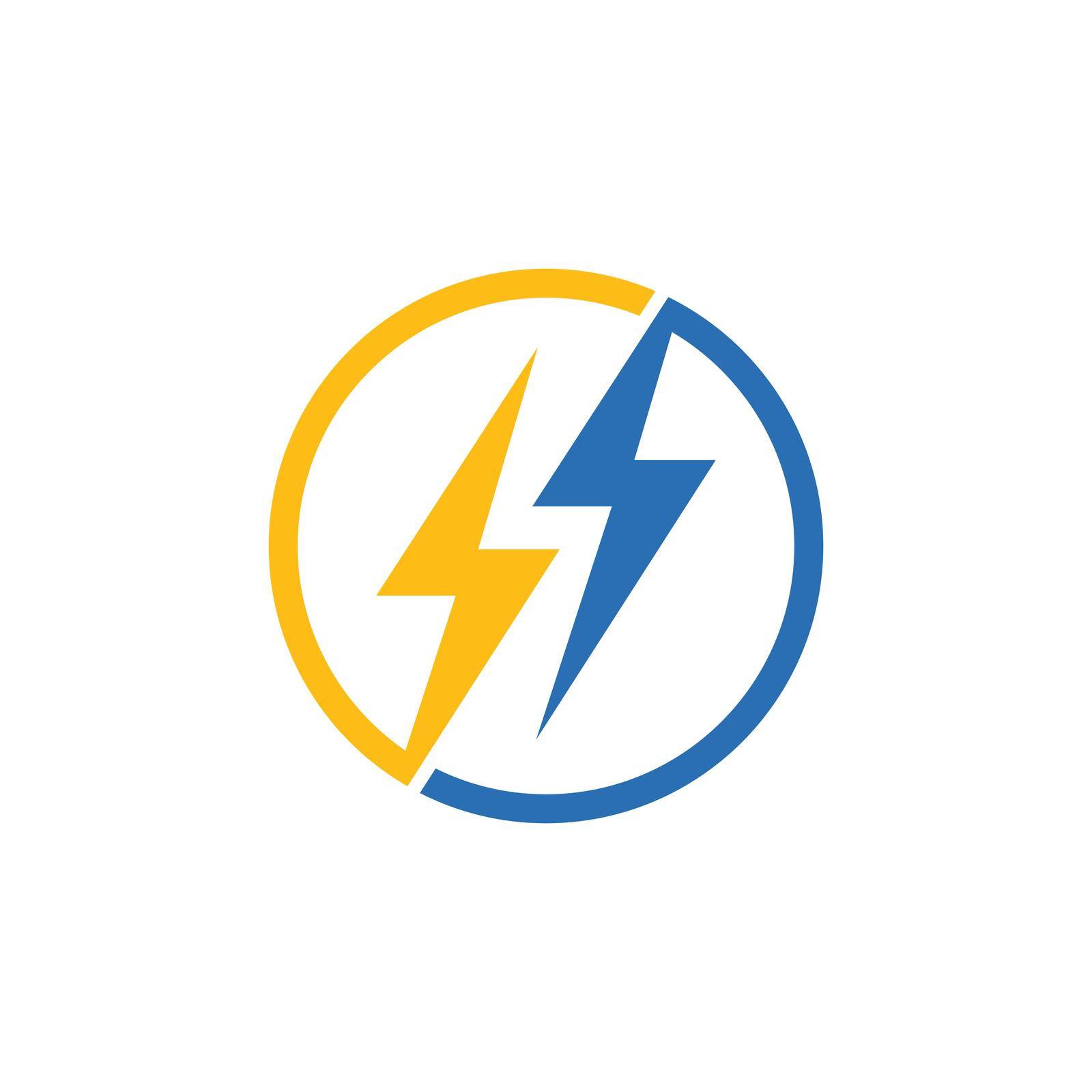 Lightning energy Logo Template vector icon illustration design
