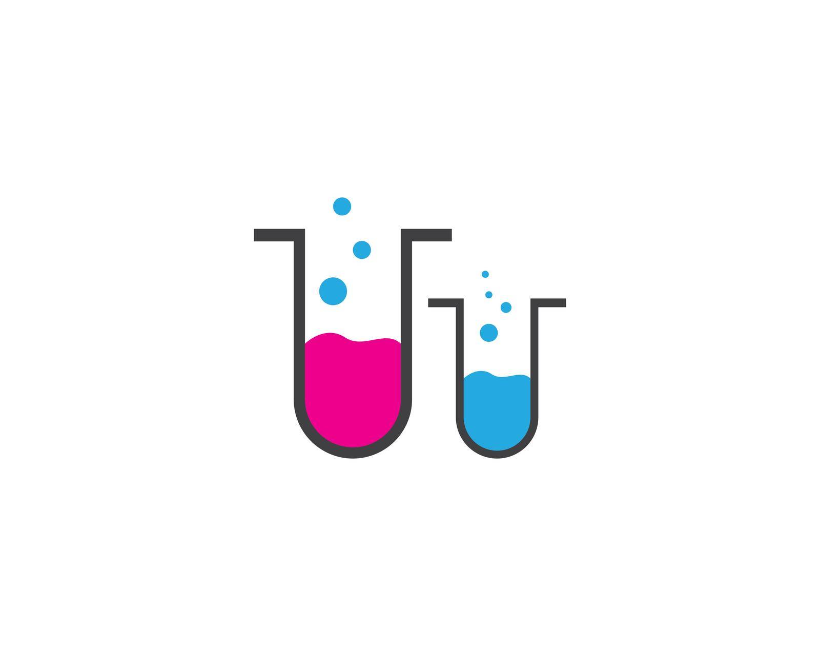 laboratory logo icon vector template