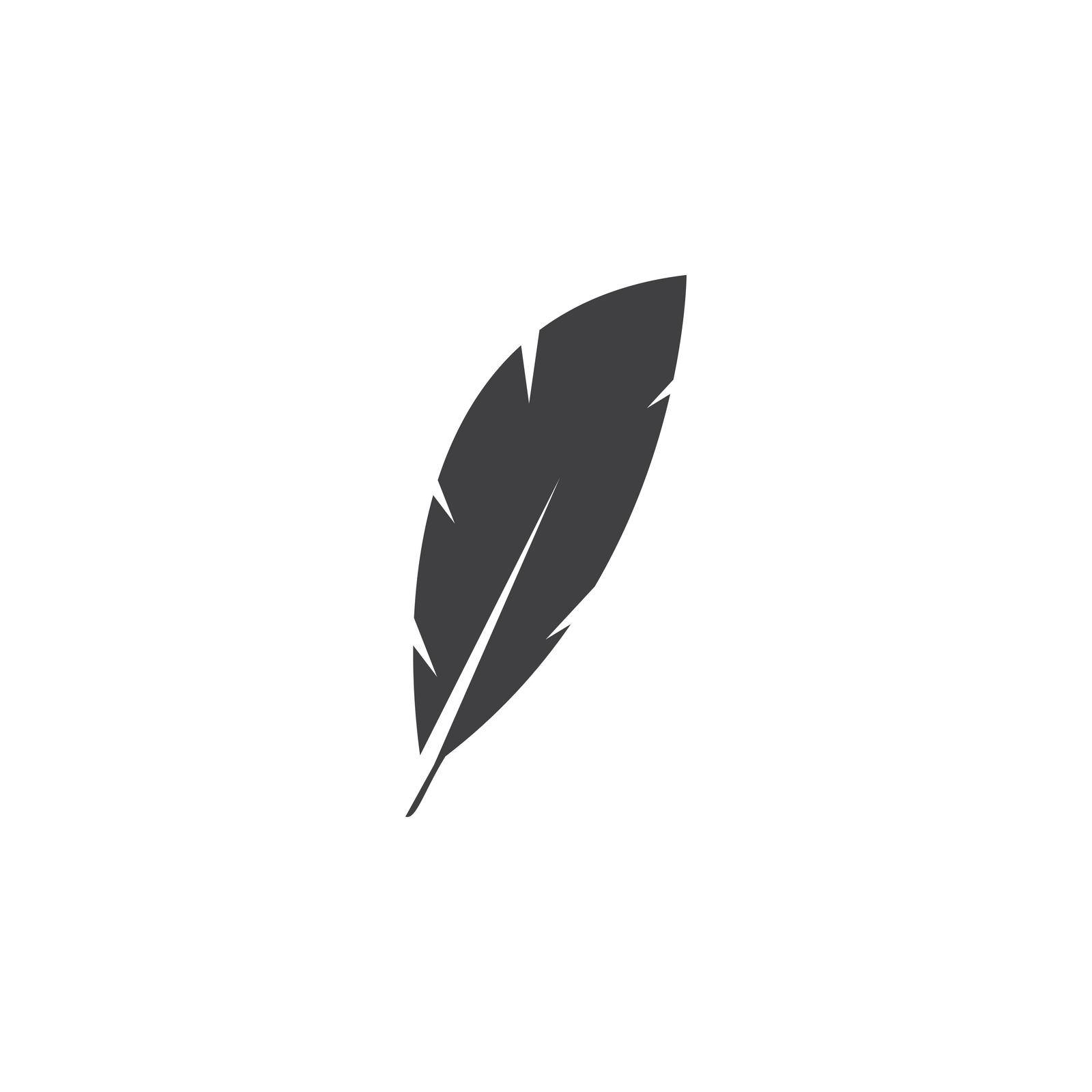 Feather ilustration logo vector by awk