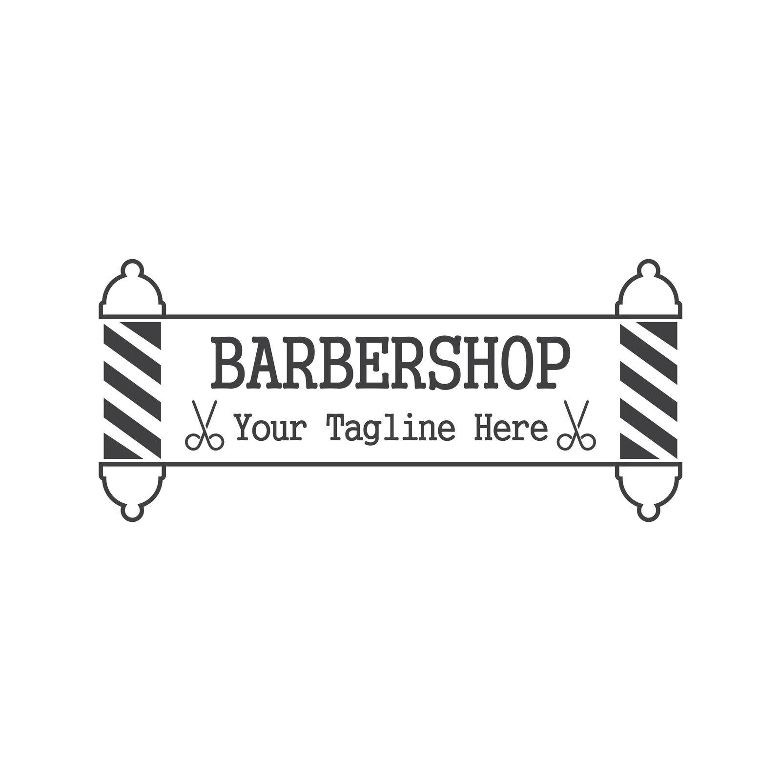 Barber pole logo by awk