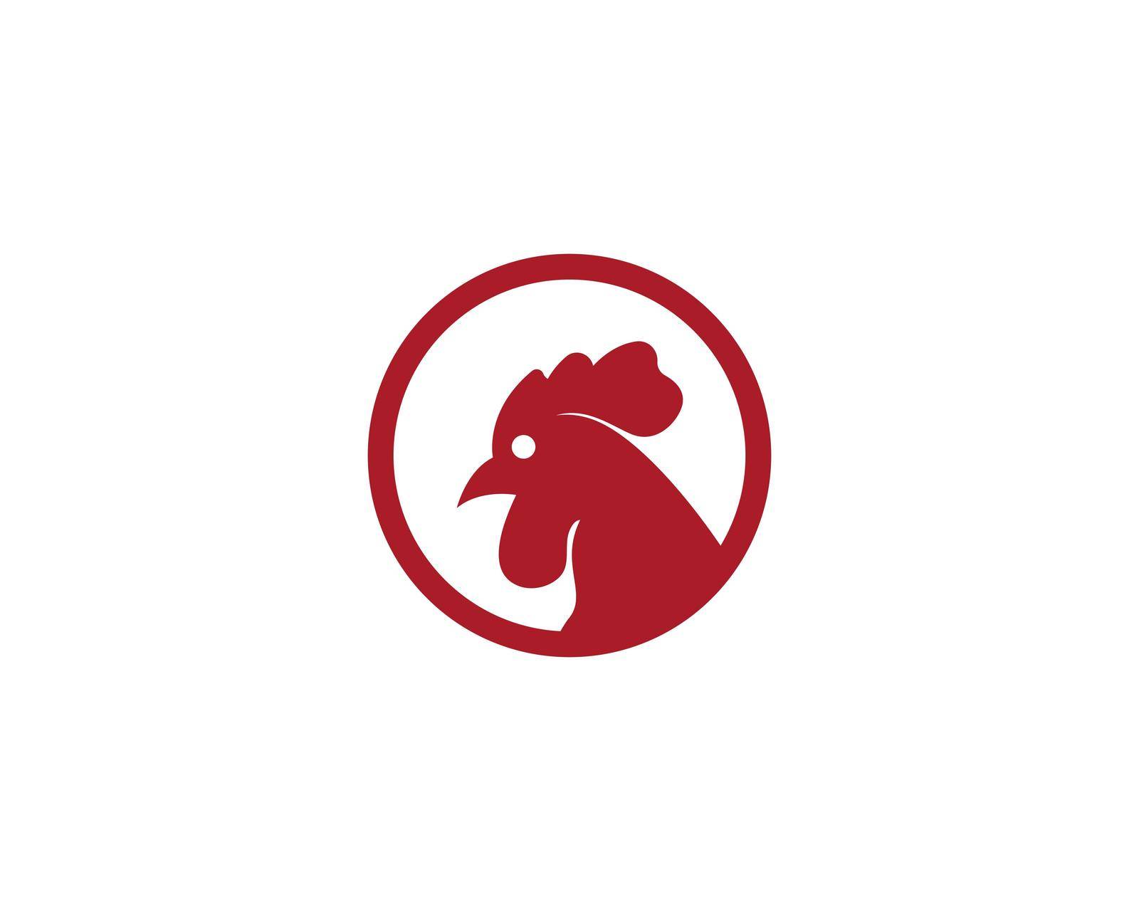 Rooster Logo Template vector illustration design