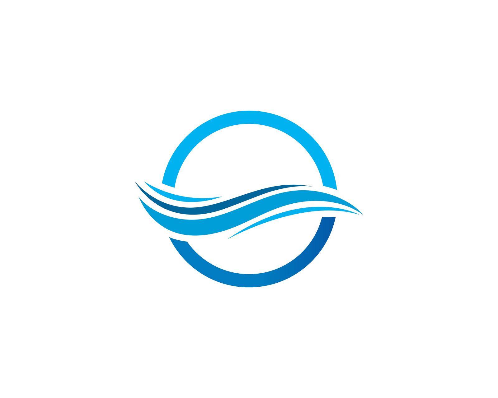 Water Wave symbol and icon Logo by kosasihindra55