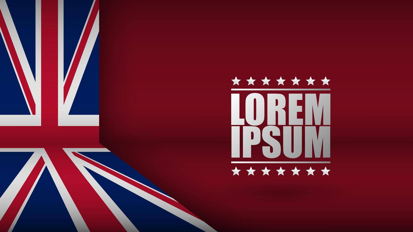 EPS10 Vector Patriotic Background with England flag colors. An element of impact for the use you want to make of it.