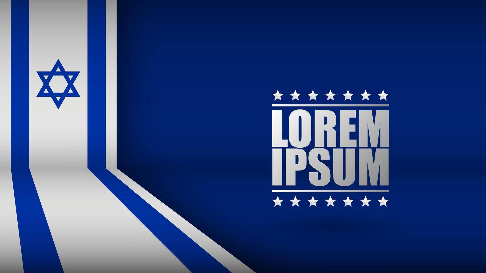 EPS10 Vector Patriotic Background with Israel flag colors. An element of impact for the use you want to make of it.