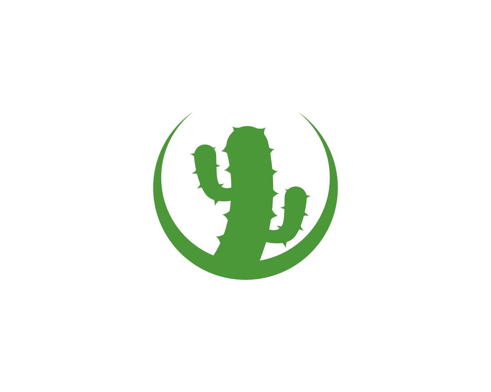 Cactus Logo template vector icon illustration by kosasihindra55