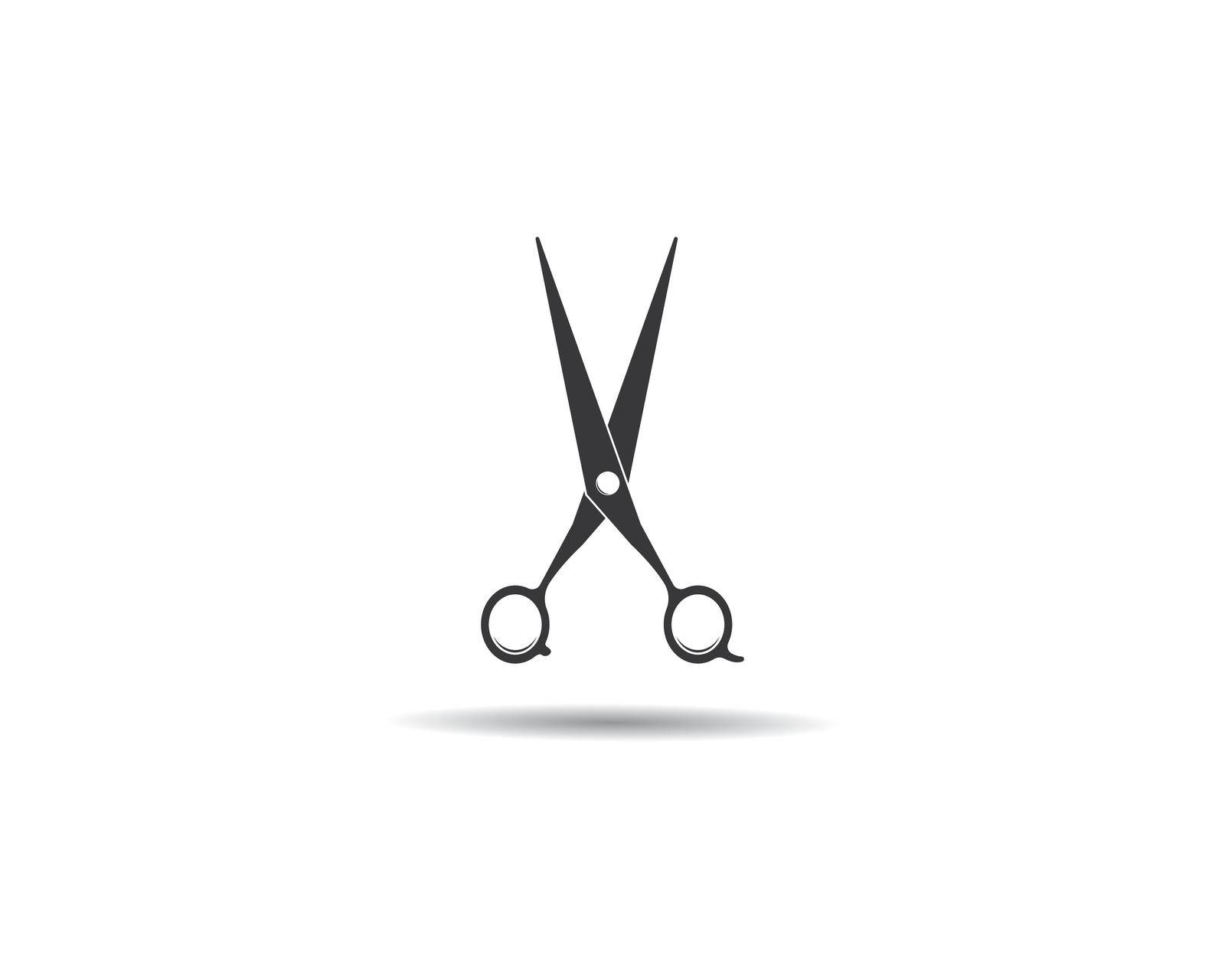 Scissors logo vector icon by kosasihindra55