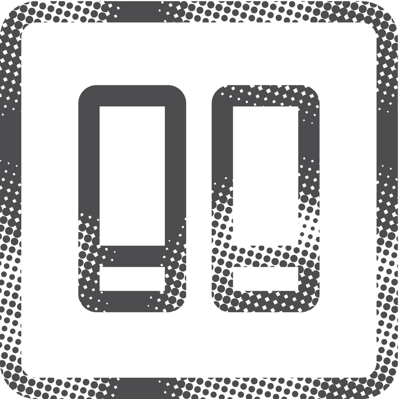 Halftone Icon - Electric switch by puruan