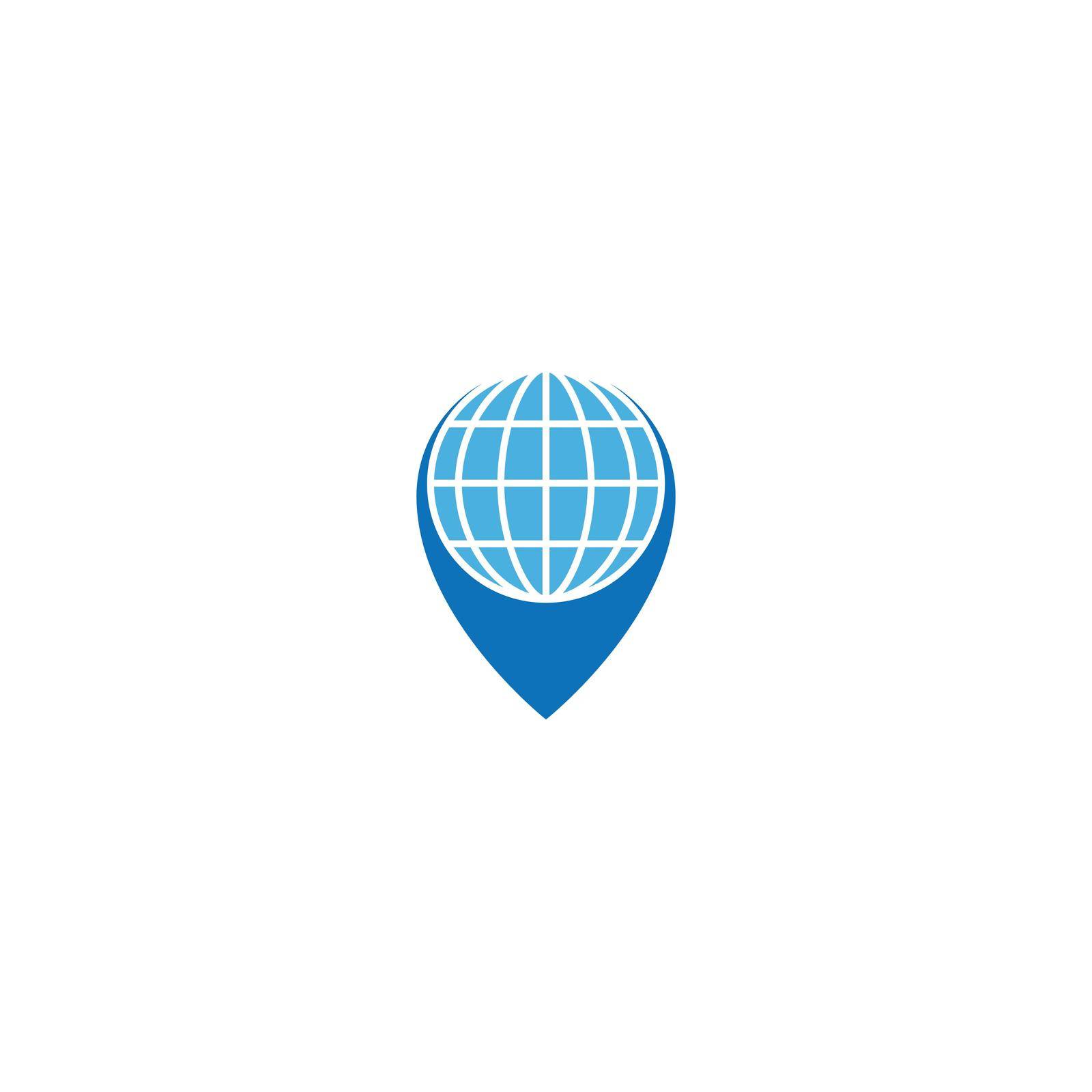 Globe technology ilustration logo icon vector template