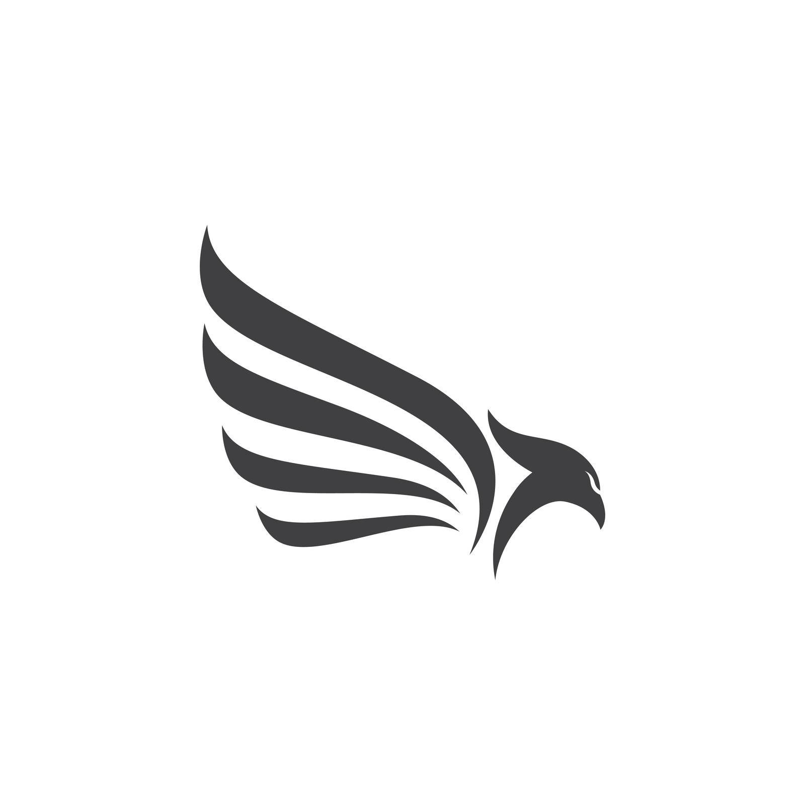 Falcon Eagle Bird Logo Template by awk