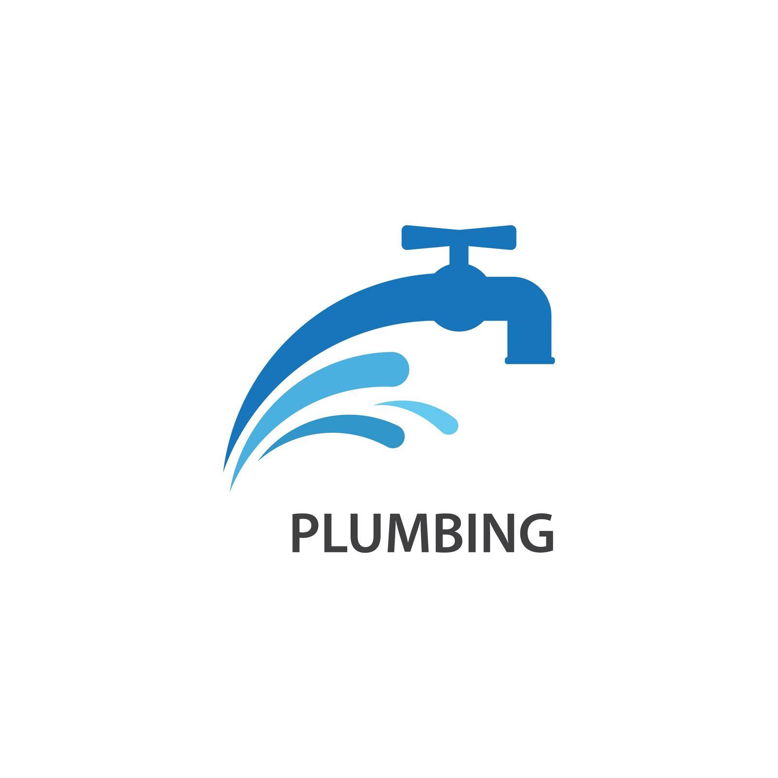Plumbing symbol vector design business template