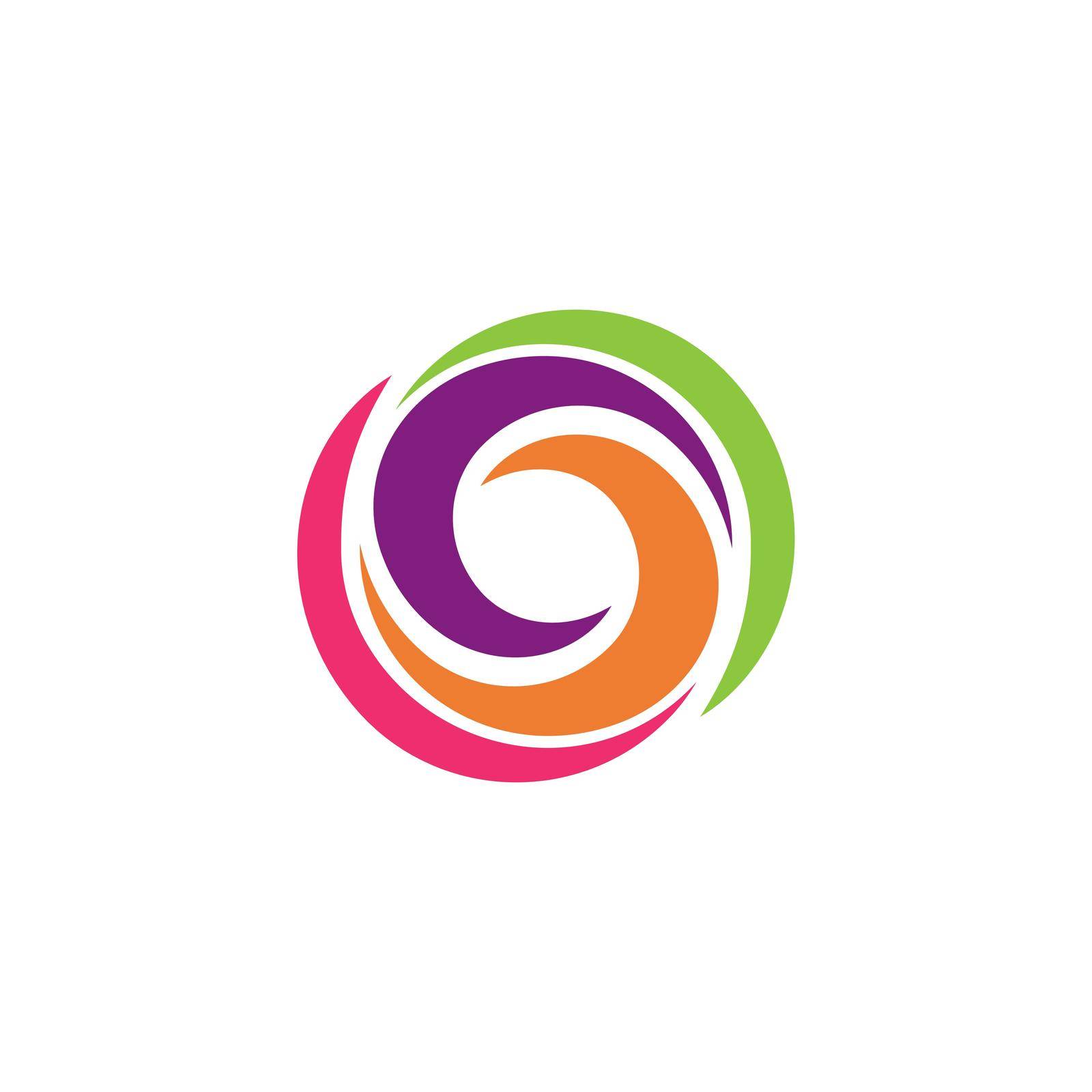 circle logo vector icon template