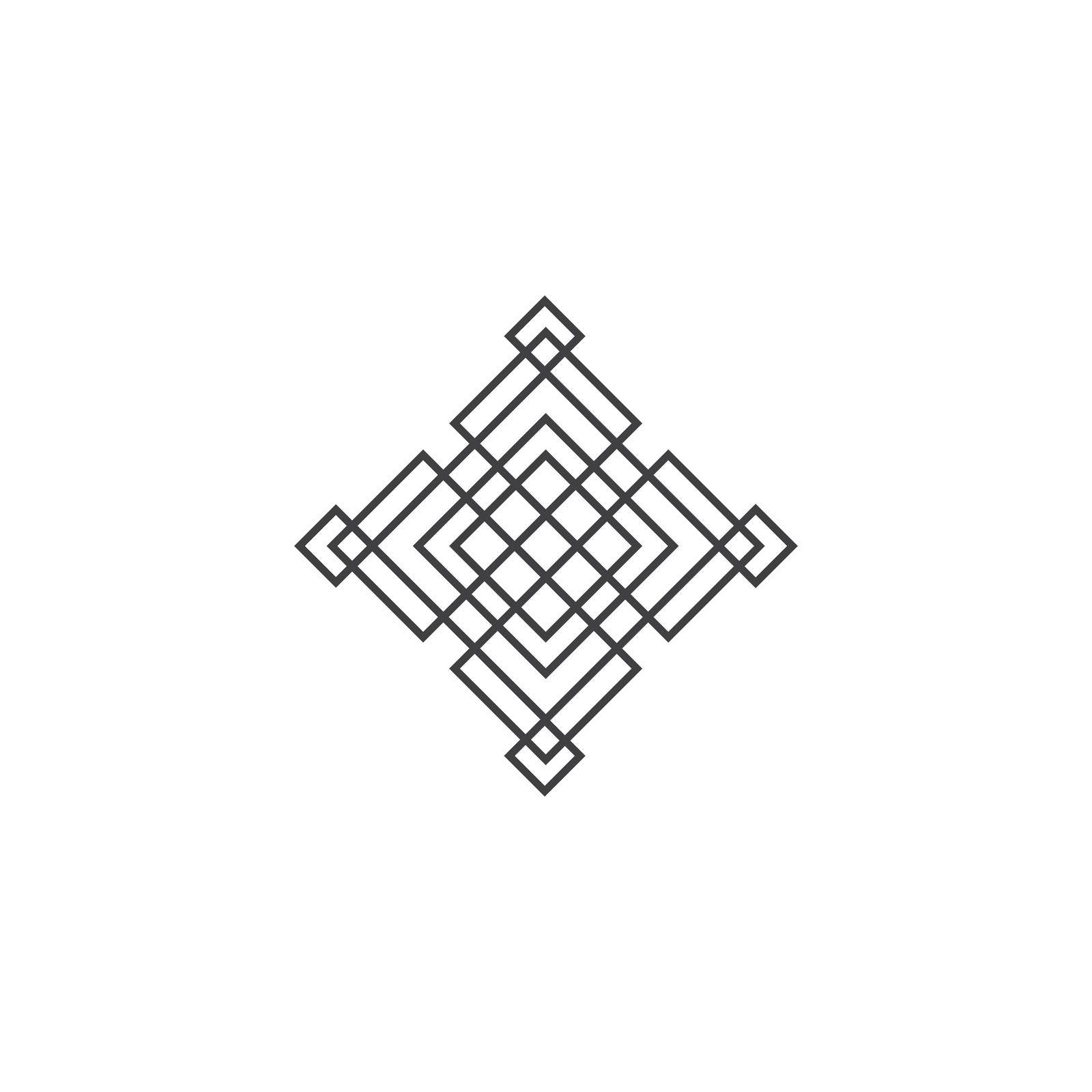 Decorative line arabic pattern vector design