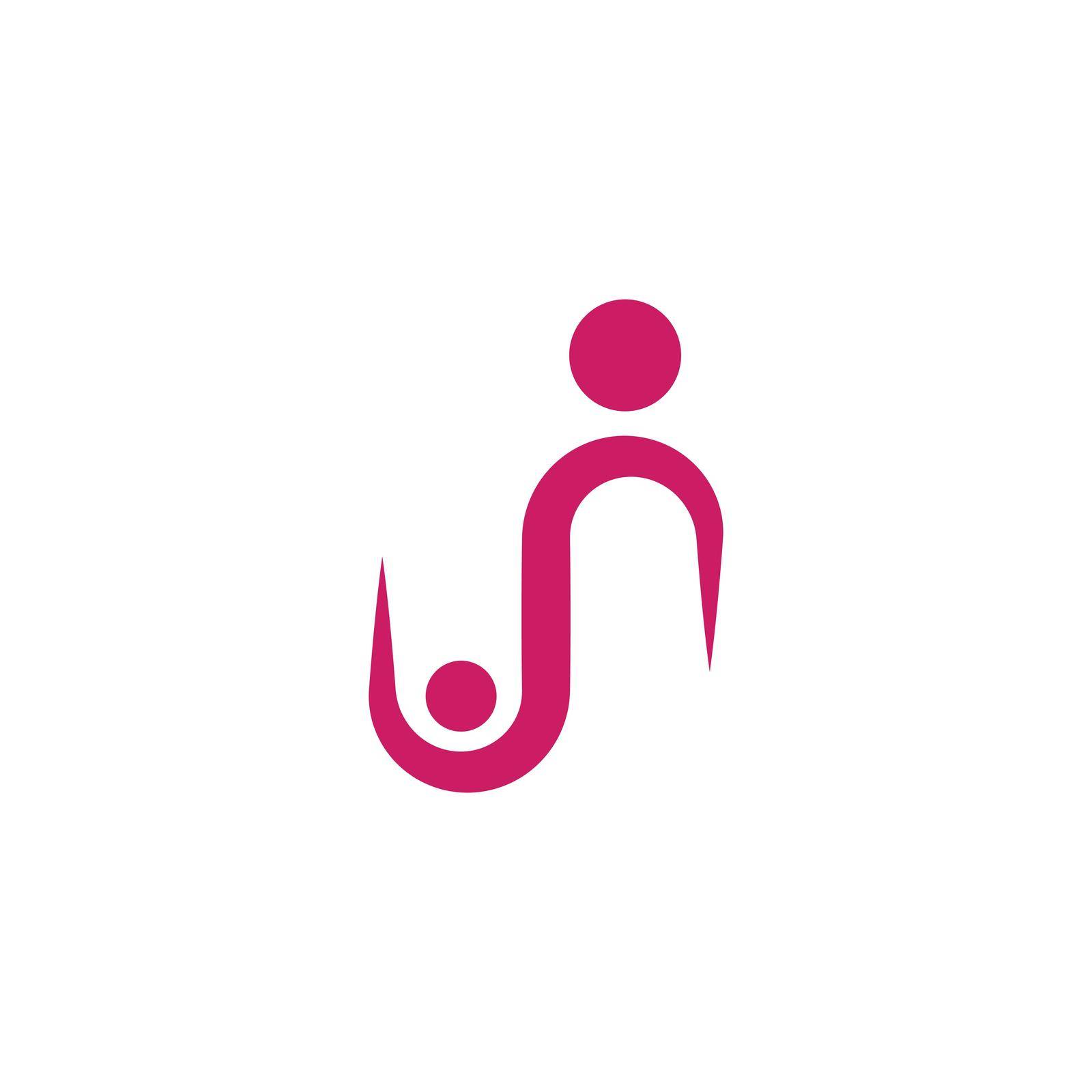 People , community care illustration Logo template vector