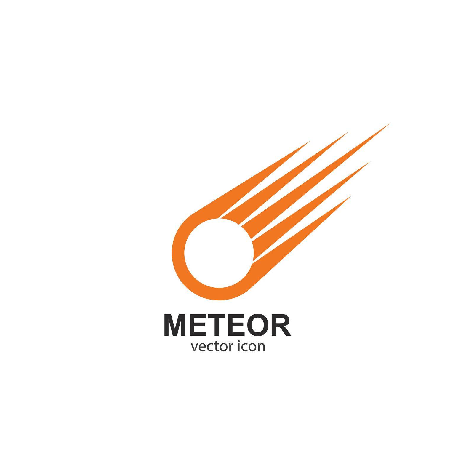 meteor logo vector template design