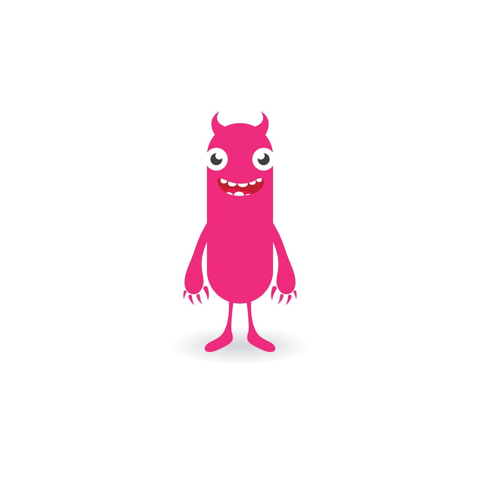 Monster cartoon character illustration vector design