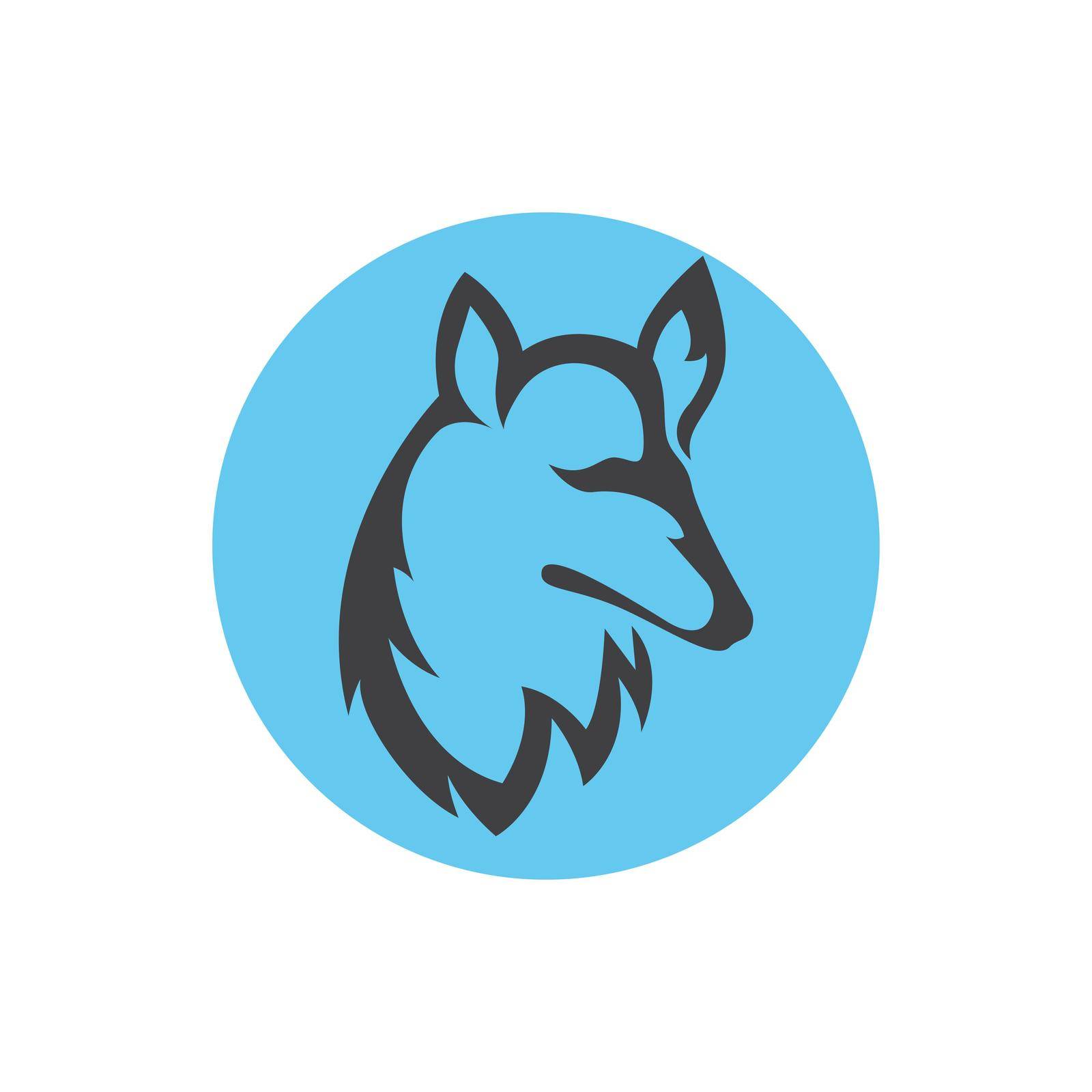Wolf illustration Logo vector Template