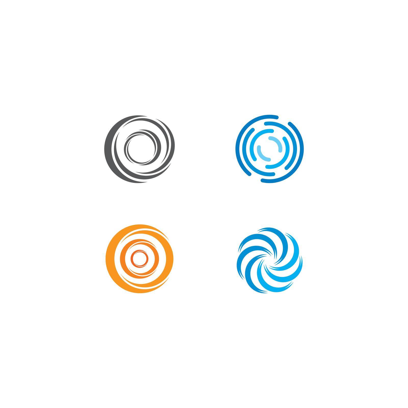 abstract circle logo vector template icon illustration by kosasihindra55