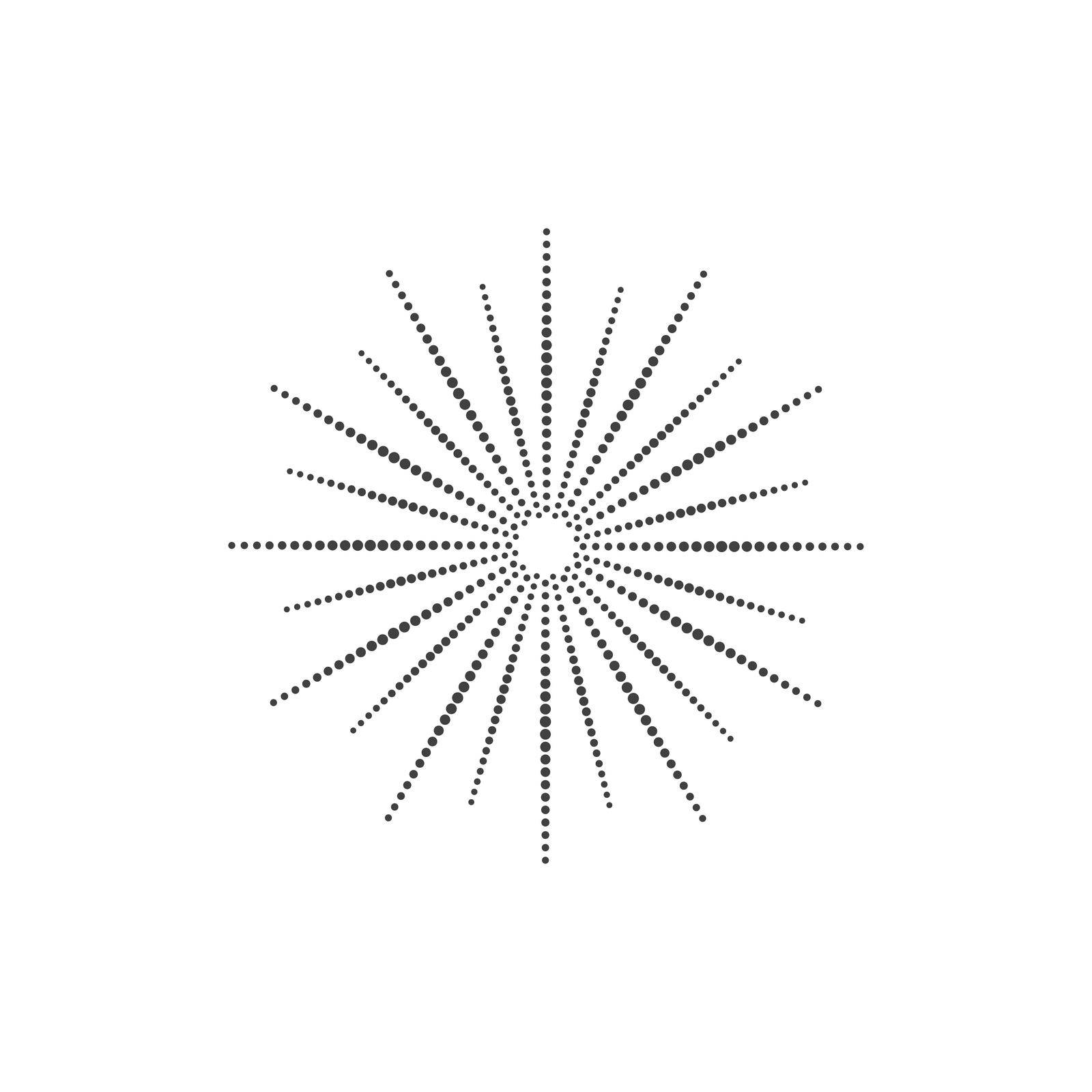 Sunburst icon vector flat design