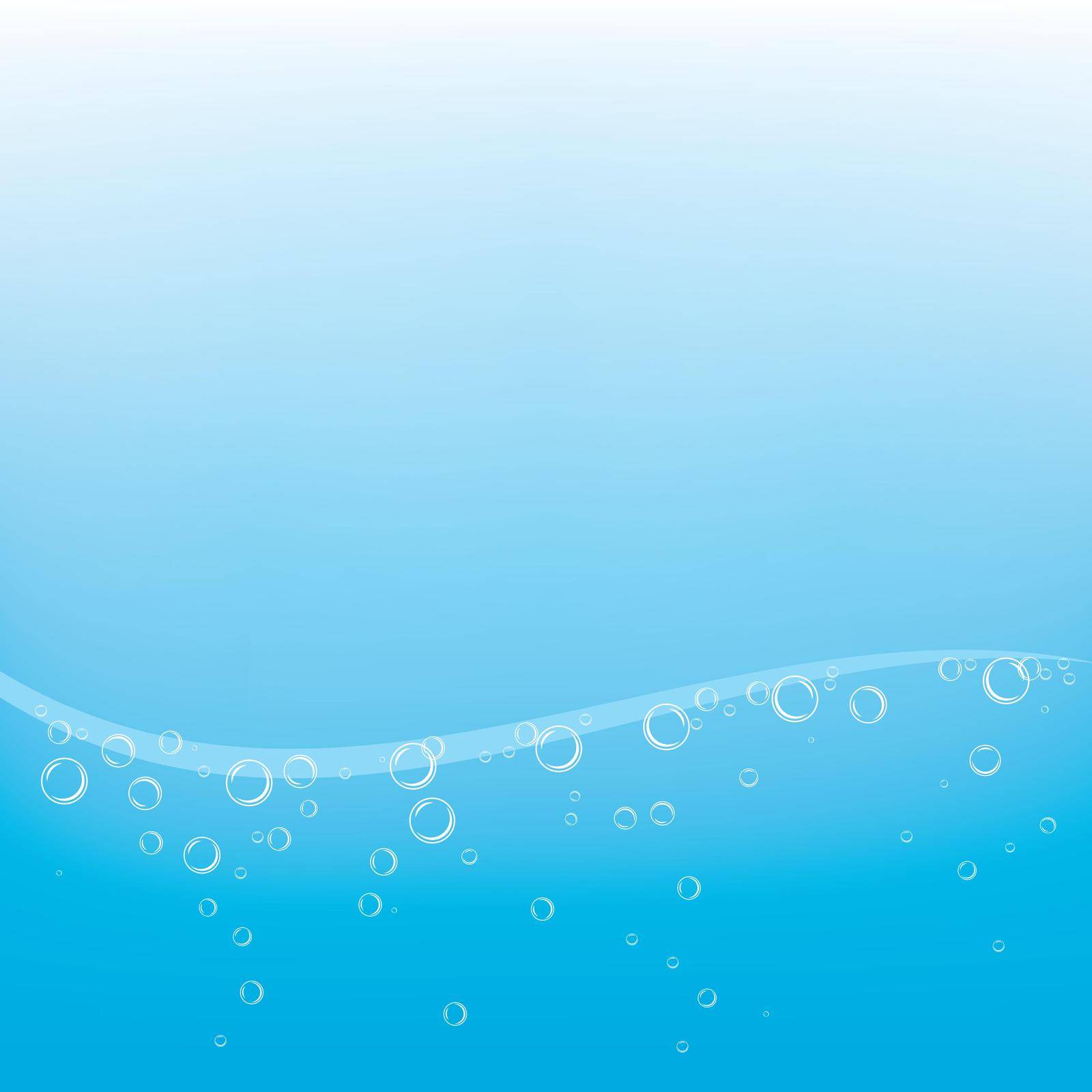 Natural realistic water bubble illustration vector design