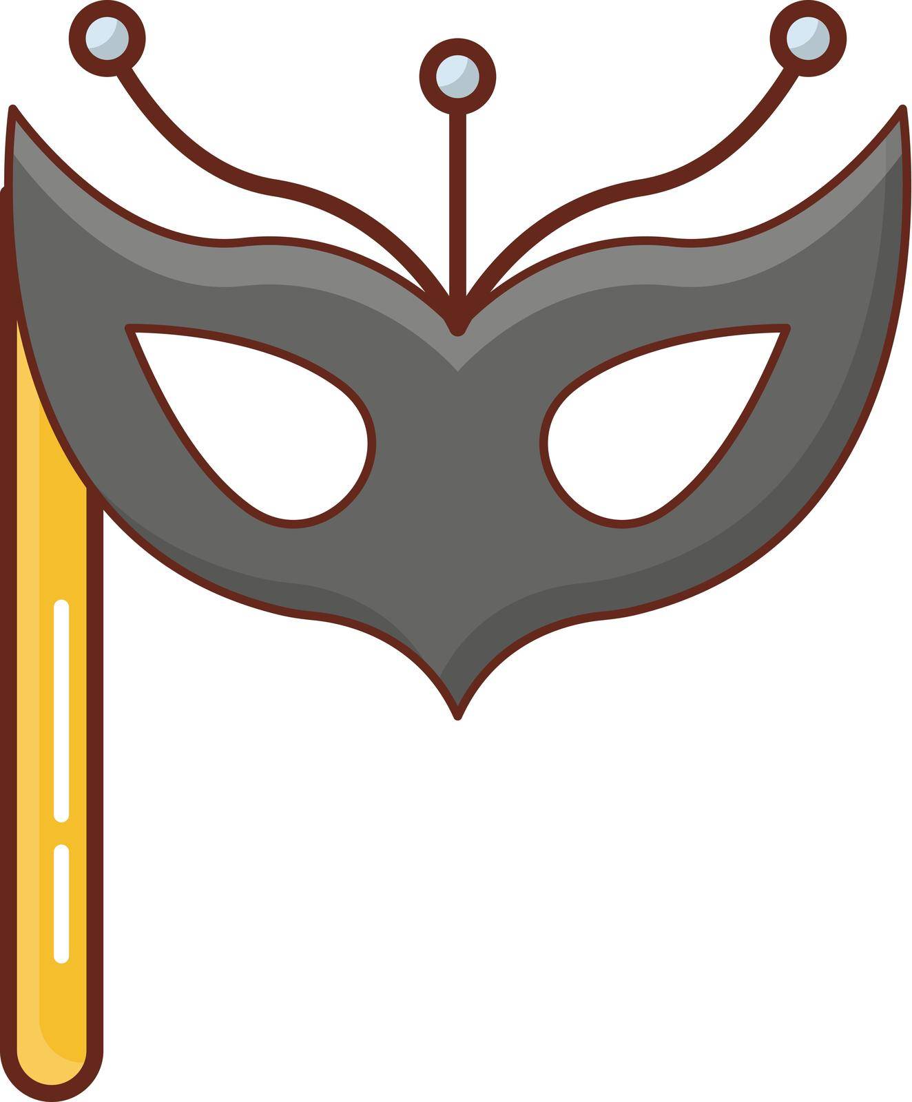mask vector flat colour icon