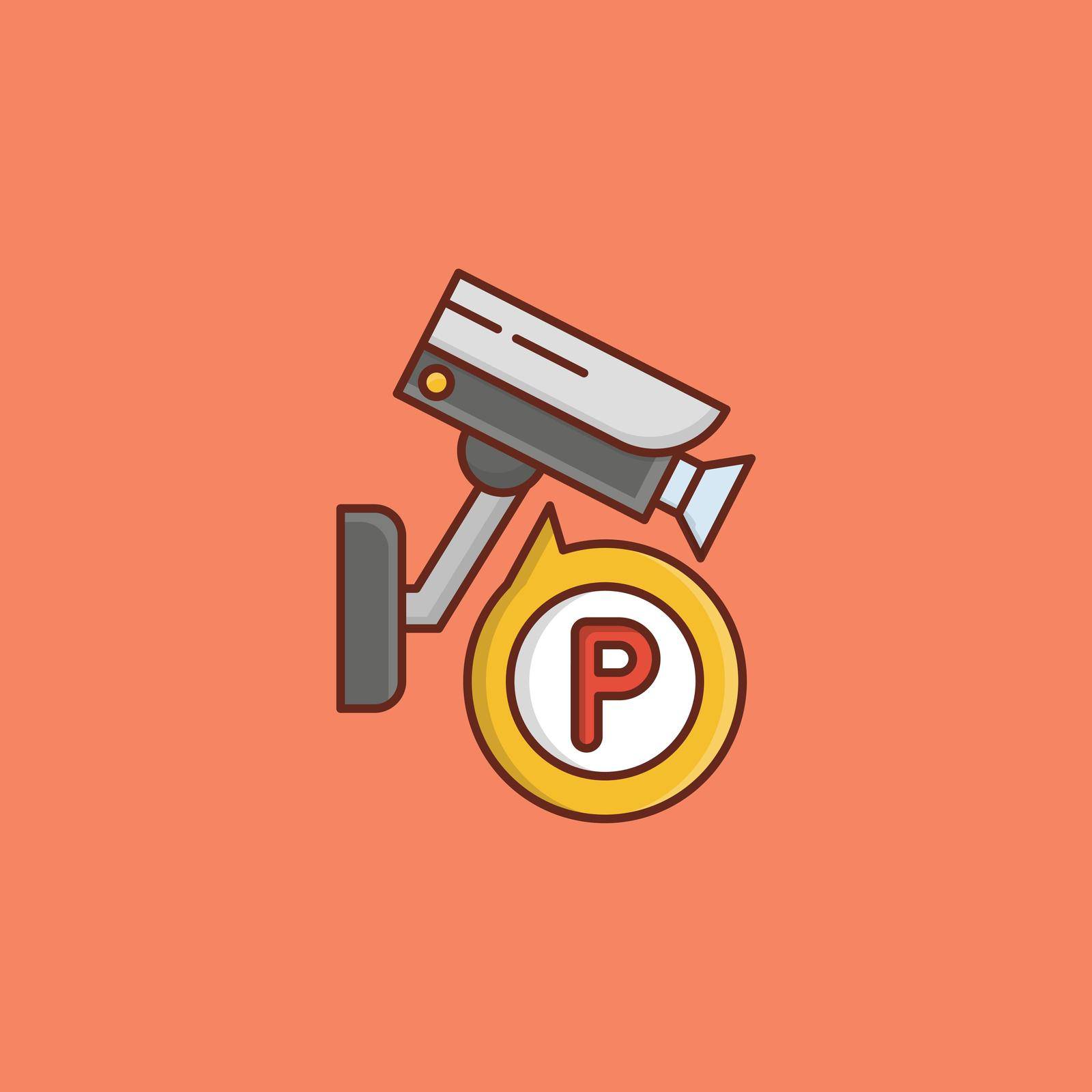 security vector flat color icon