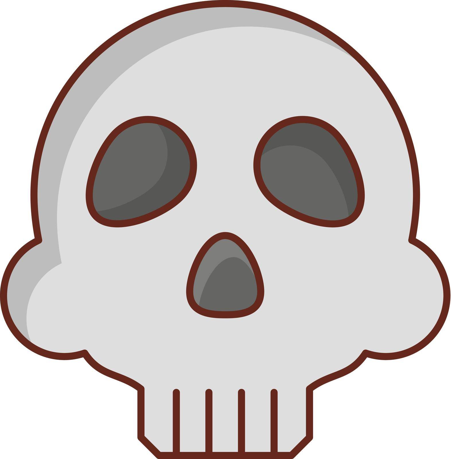 danger vector flat color icon