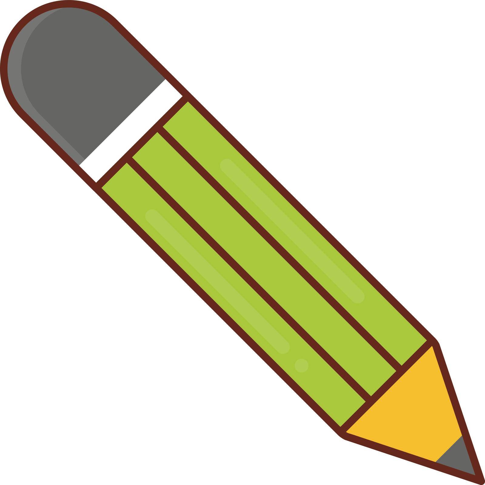 pen vector flat colour icon