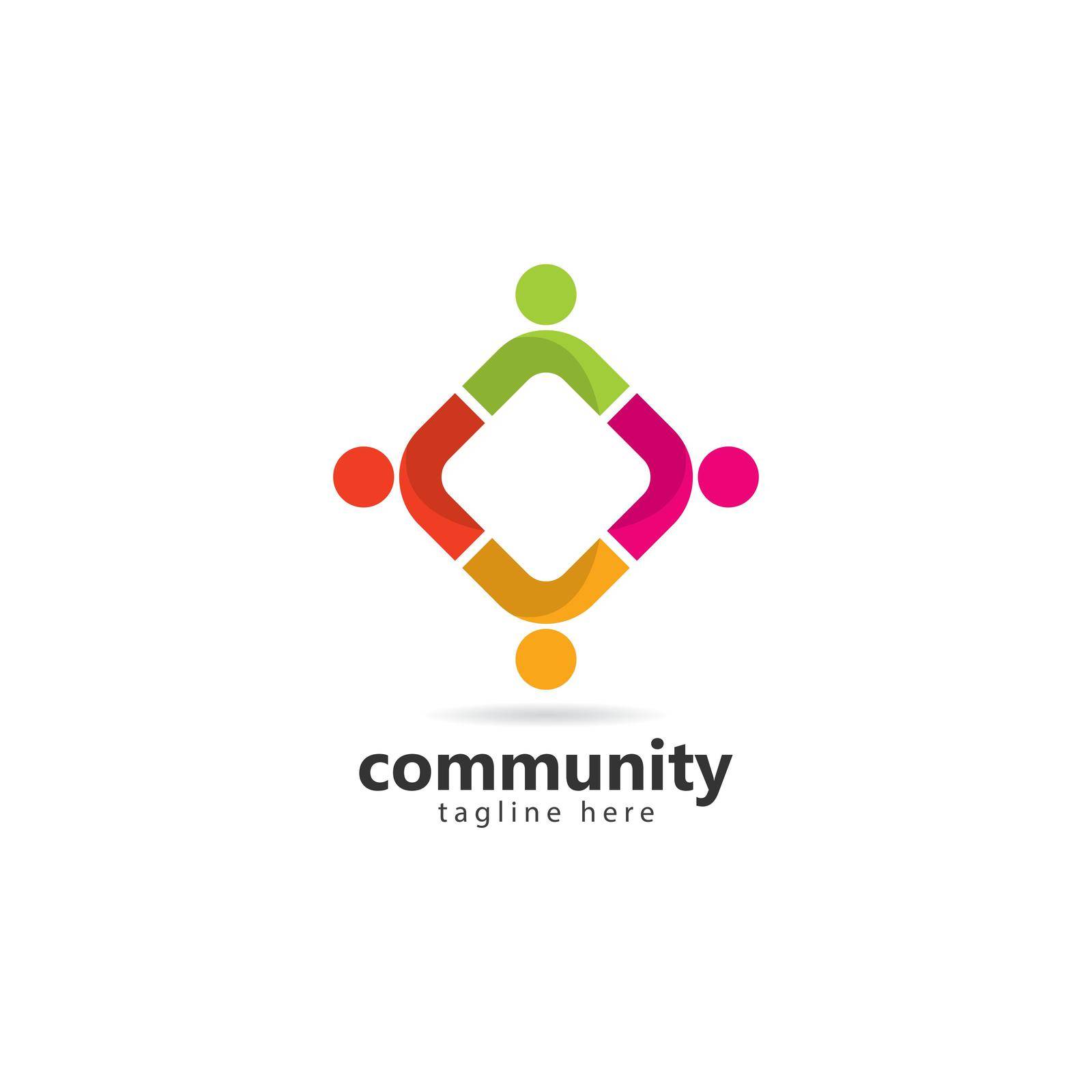 Adoption and community care Logo template vector by kosasihindra55