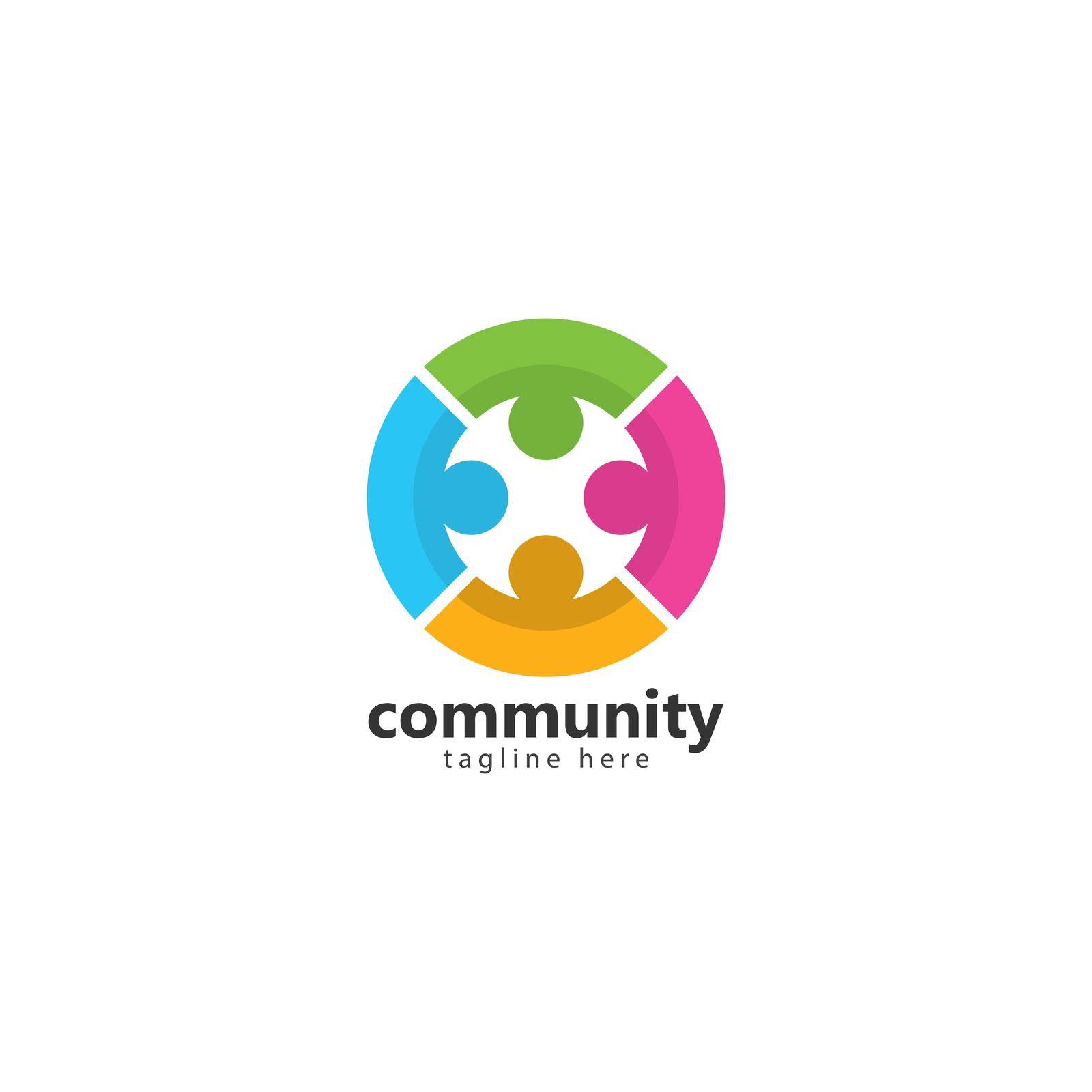 Adoption and community care Logo template vector by kosasihindra55