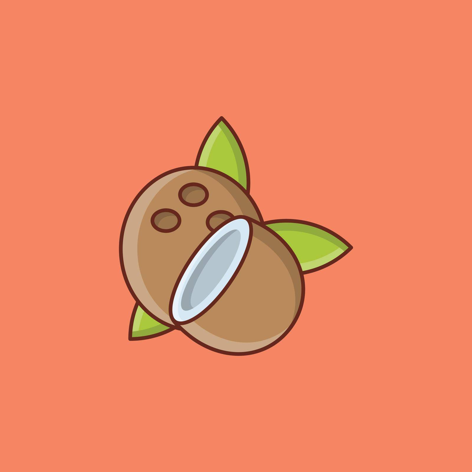 coconut by FlaticonsDesign
