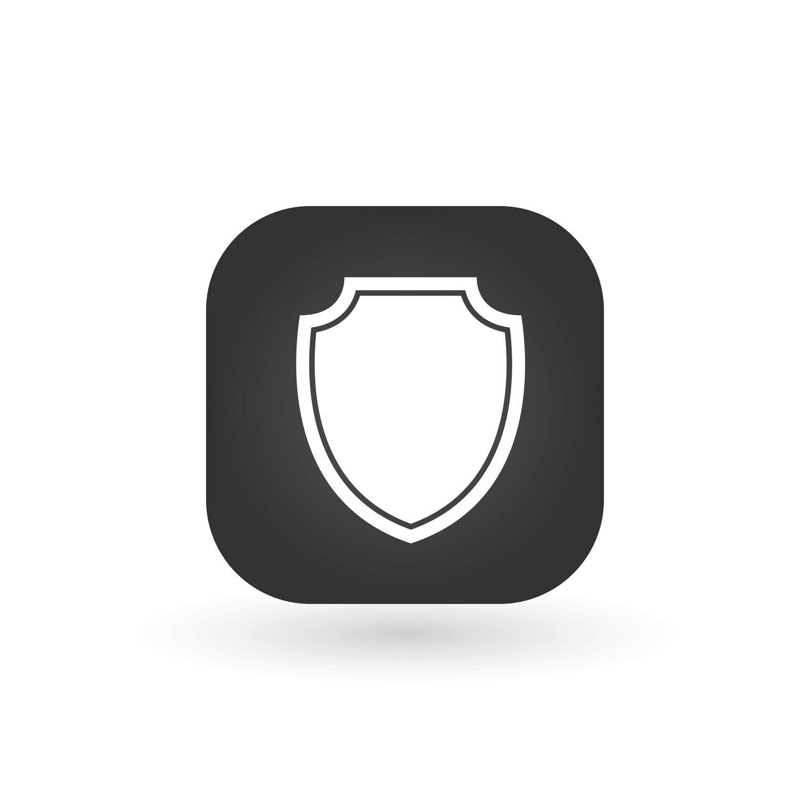 Guardian shield app icon, protection icon in flat style. Vector illustration isolated on white background. by Kyrylov