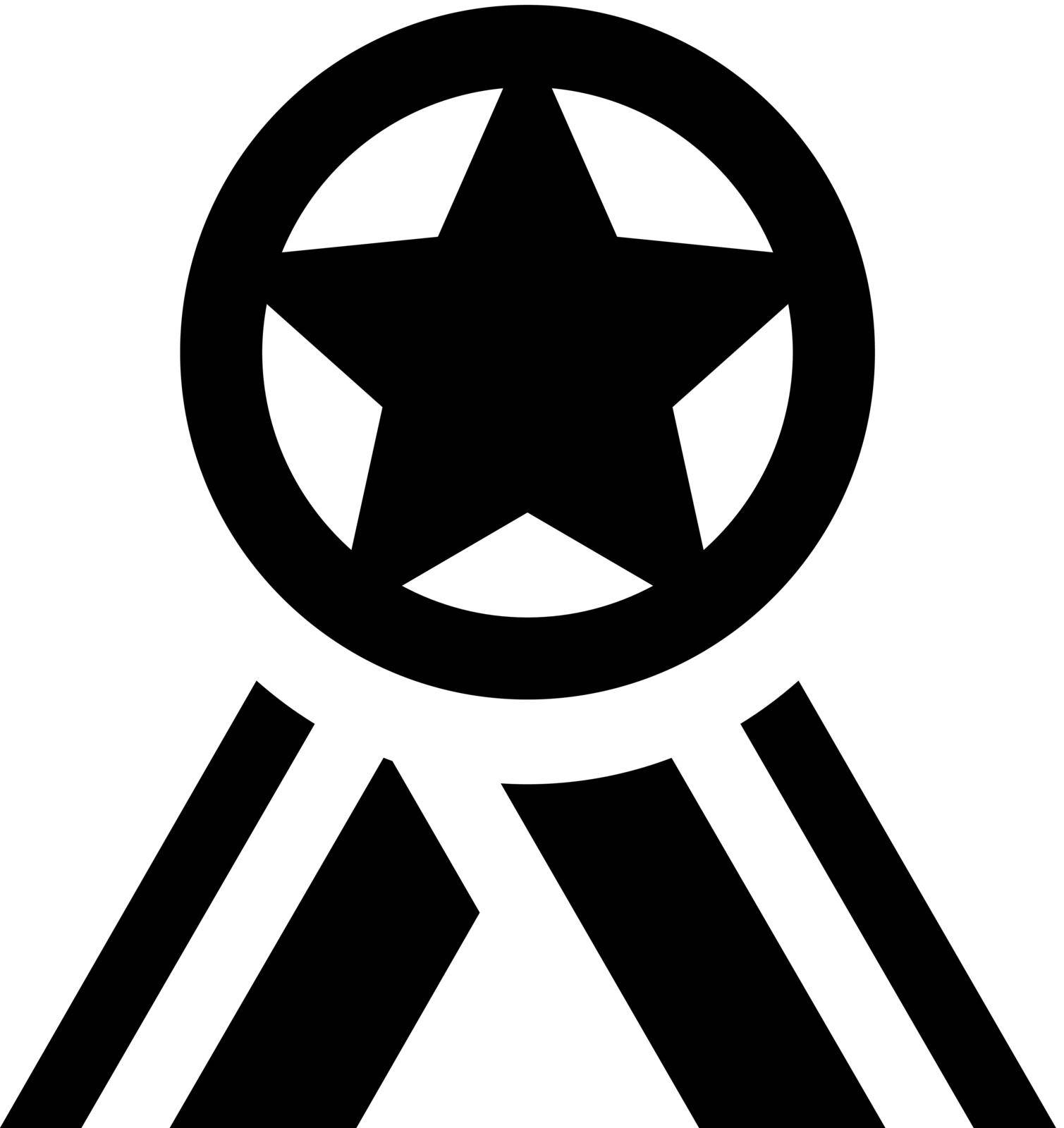 Award badge icon. Vector EPS file.