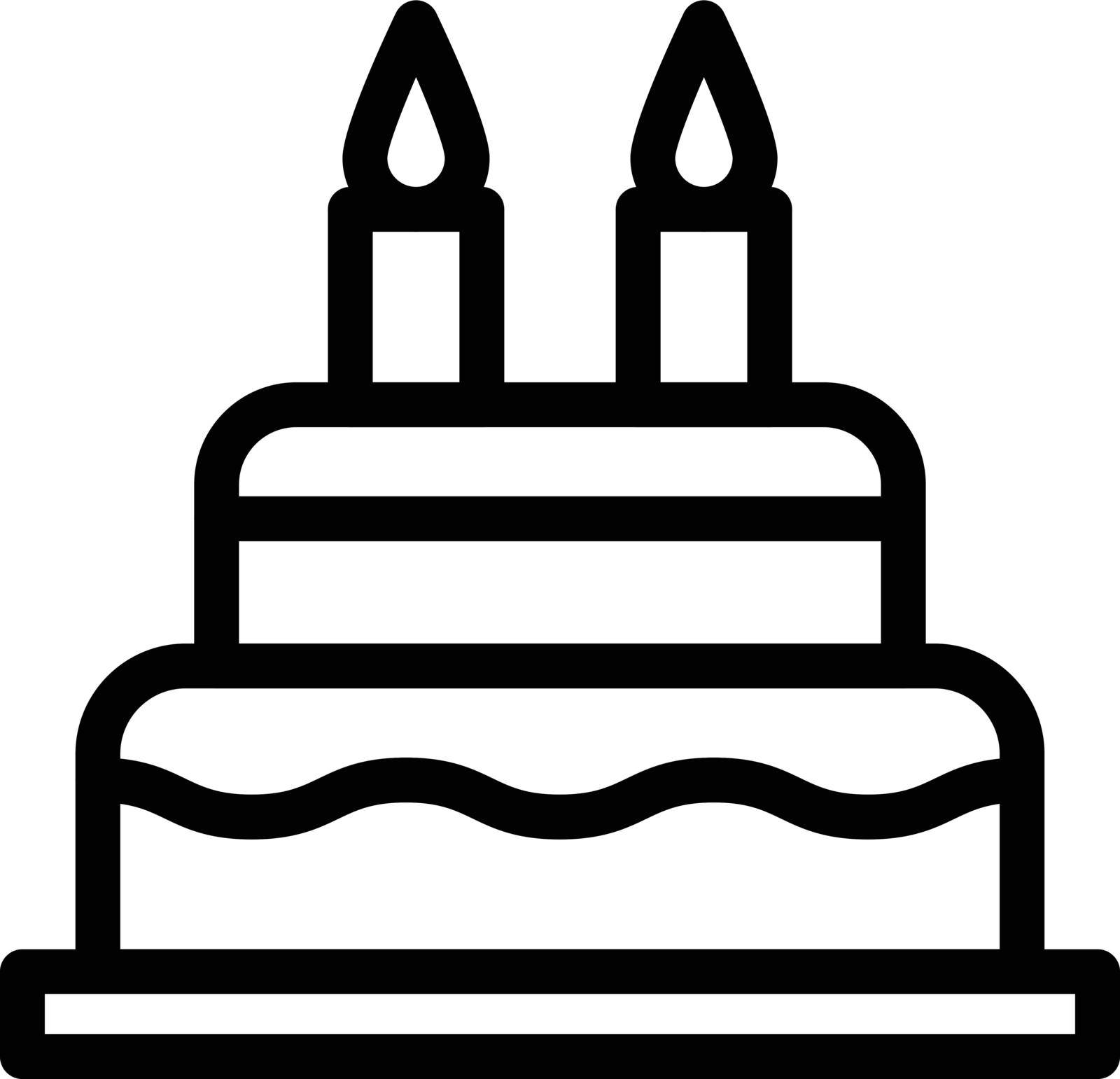 cake vector illustration isolated on a transparent background . colour vector icons for concept or web graphics.