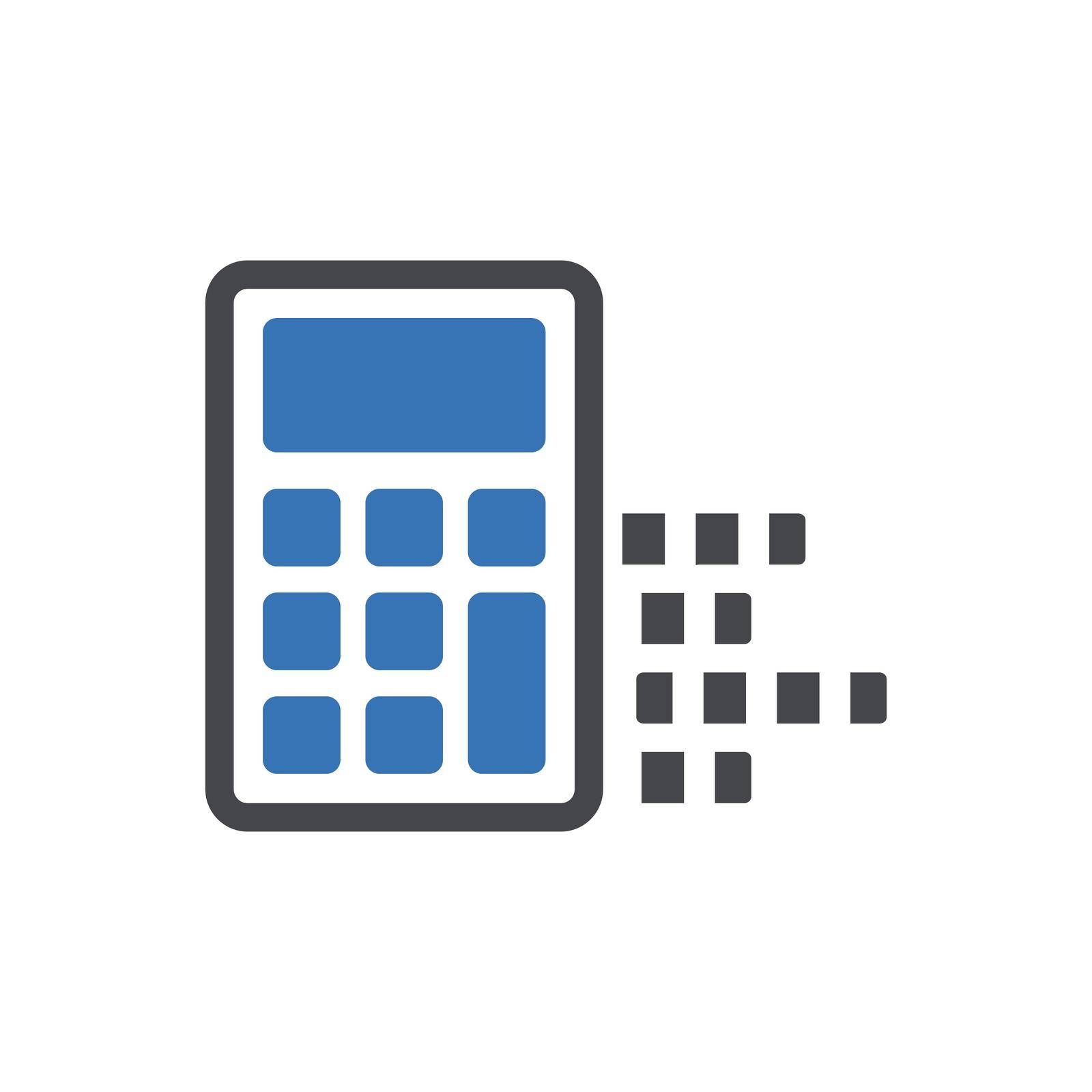 calculator Vector illustration on a transparent background. Premium quality symbols. Stroke vector icons for concept and graphic designs.