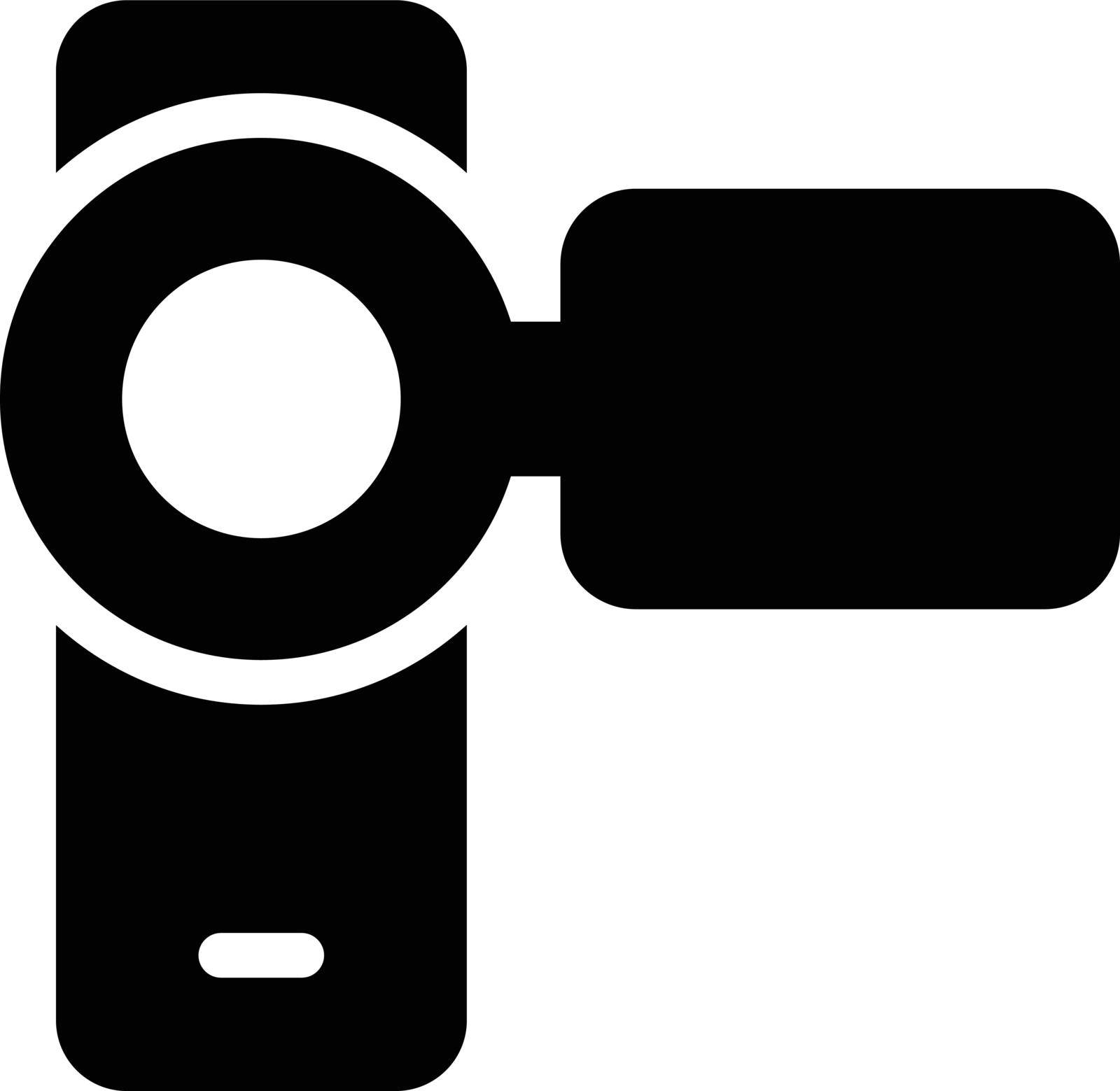 camera vector illustration isolated on a transparent background . glyph vector icons for concept or web graphics.