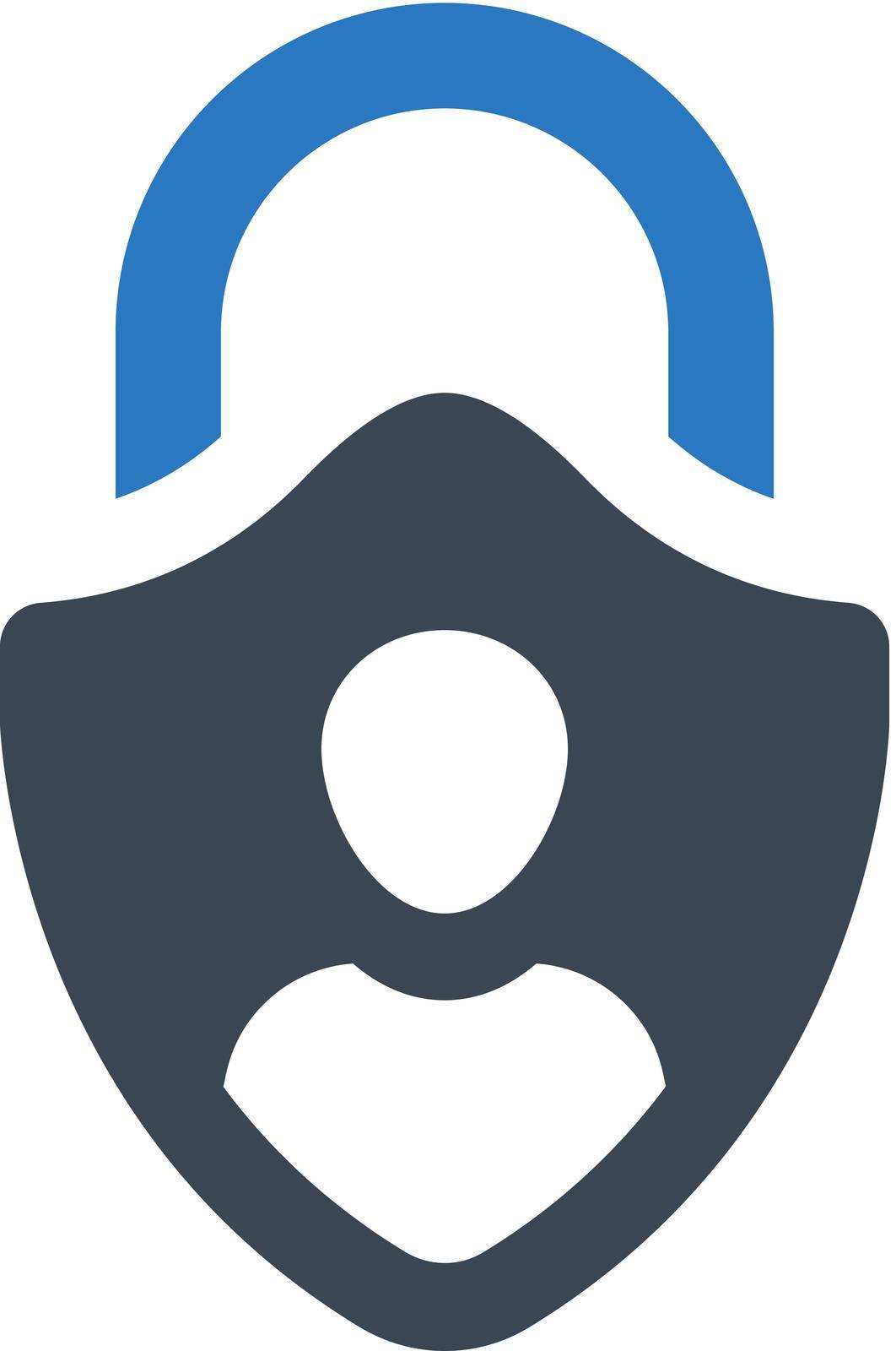 User privacy icon. Vector EPS file.